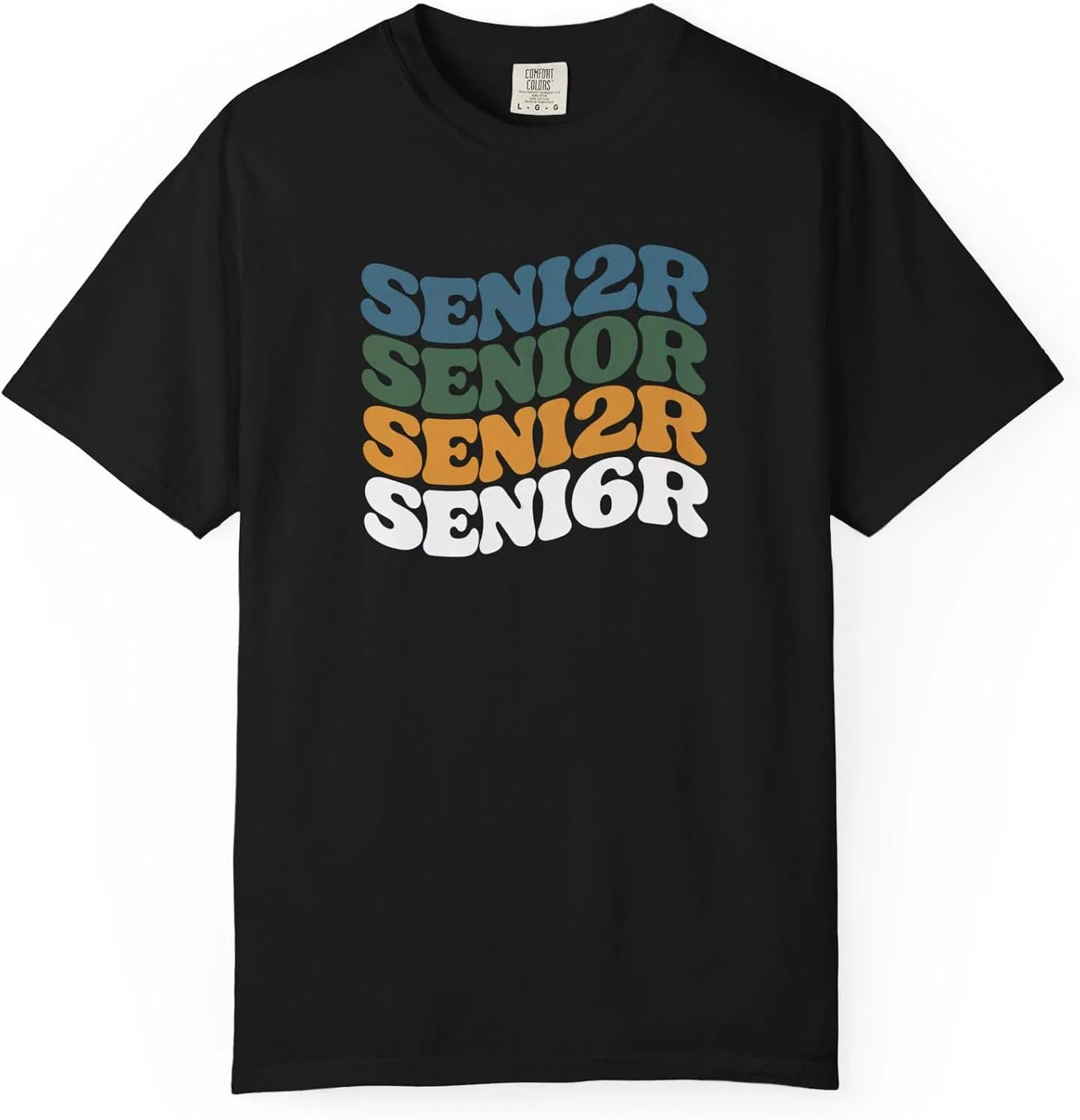 Футболка с принтом SENI2R Comfort Colors 1717, Black