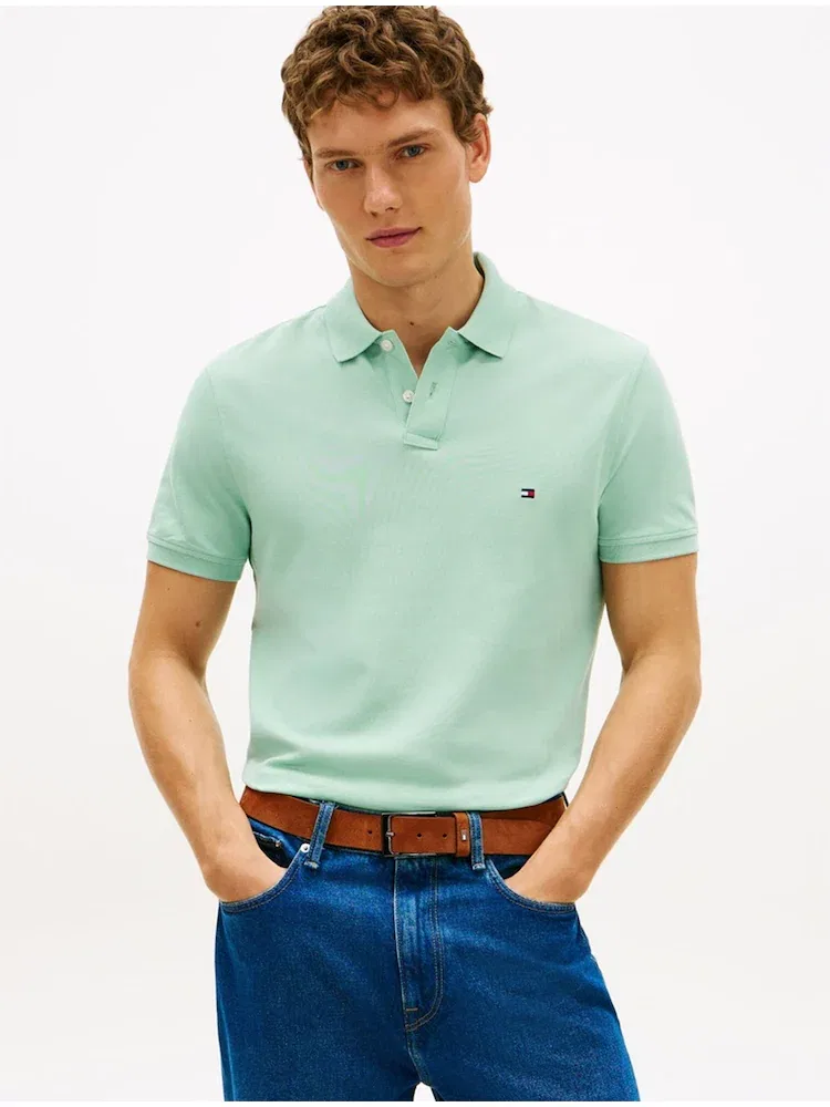 Футболка поло с коротким рукавом Regular Fit 1985 TOMMY HILFIGER, Sky Blue