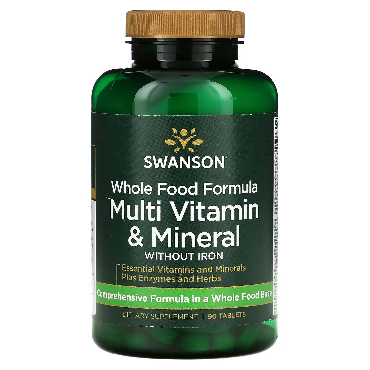 

Swanson, Whole Food Formula, мультивитамины и минералы, 90 таблеток