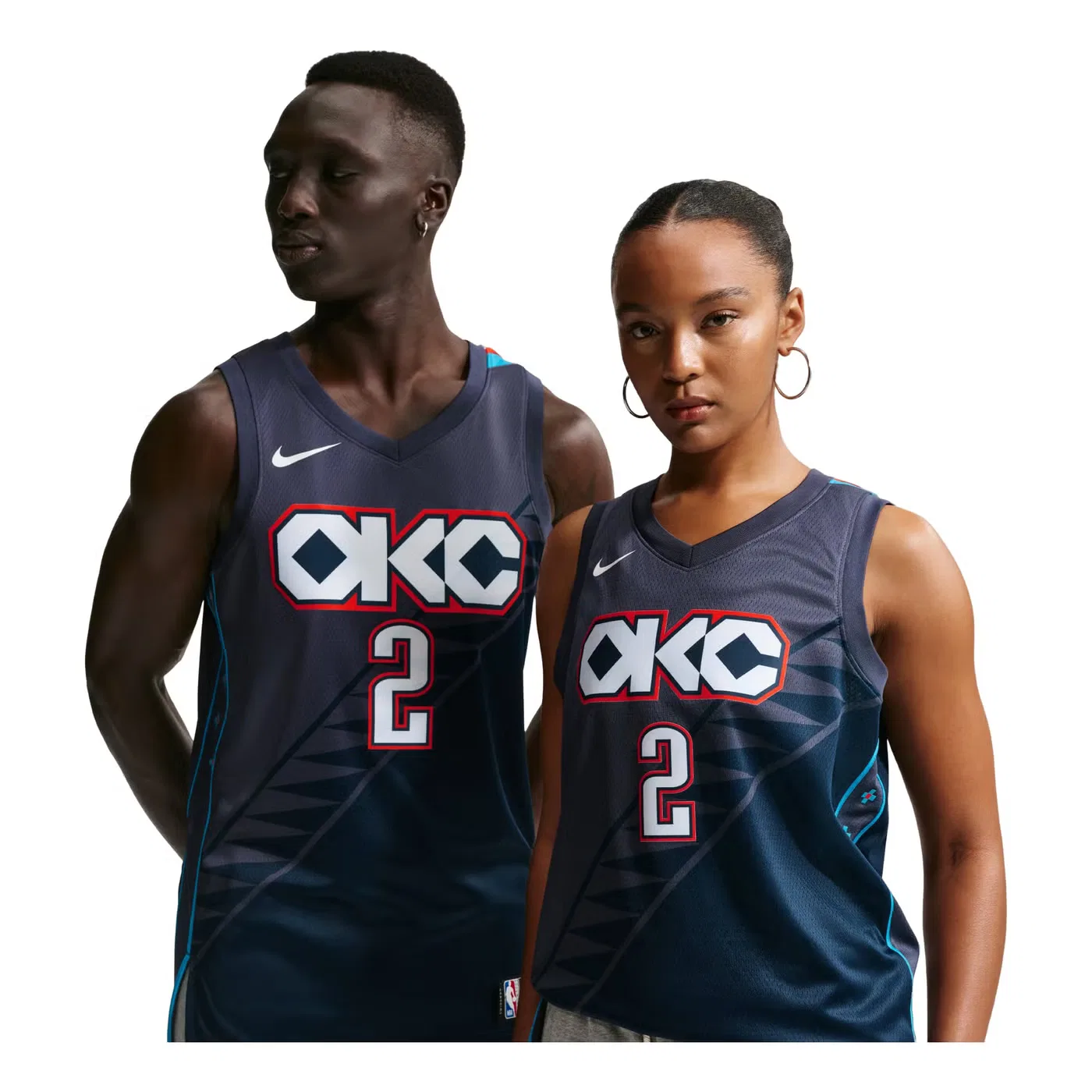 Джерси баскетбольное с принтом Swingman Oklahoma City Thunder Shai Gilgeous-Alexander Nike, серый