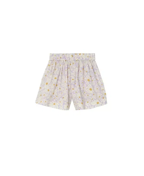 Детские шорты для девочек с принтом Daisy Burberry, Wisteria Purple — фото 2
