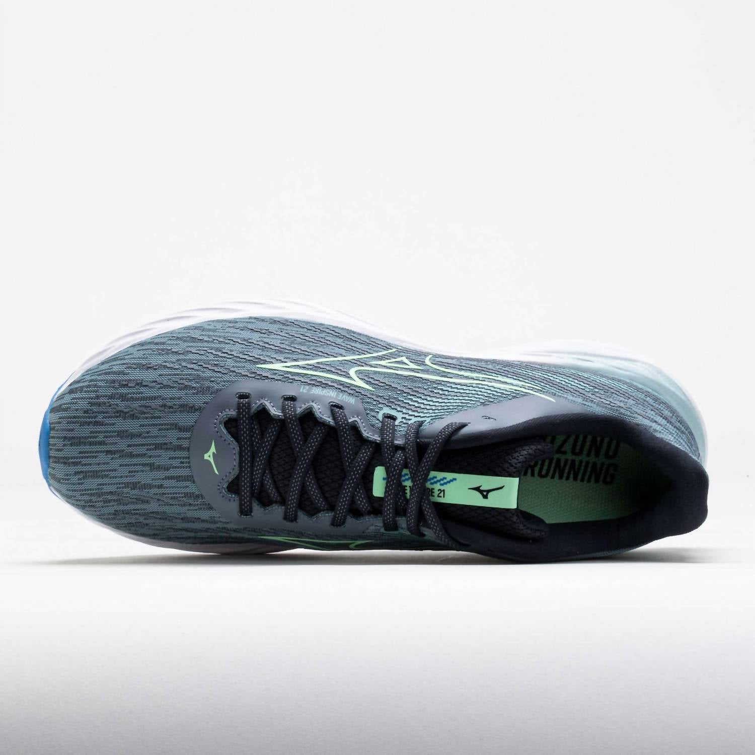 MIZUNO Мужские беговые кроссовки Wave Inspire 21 в цвете Tradewinds-Neo Mint — фото 3