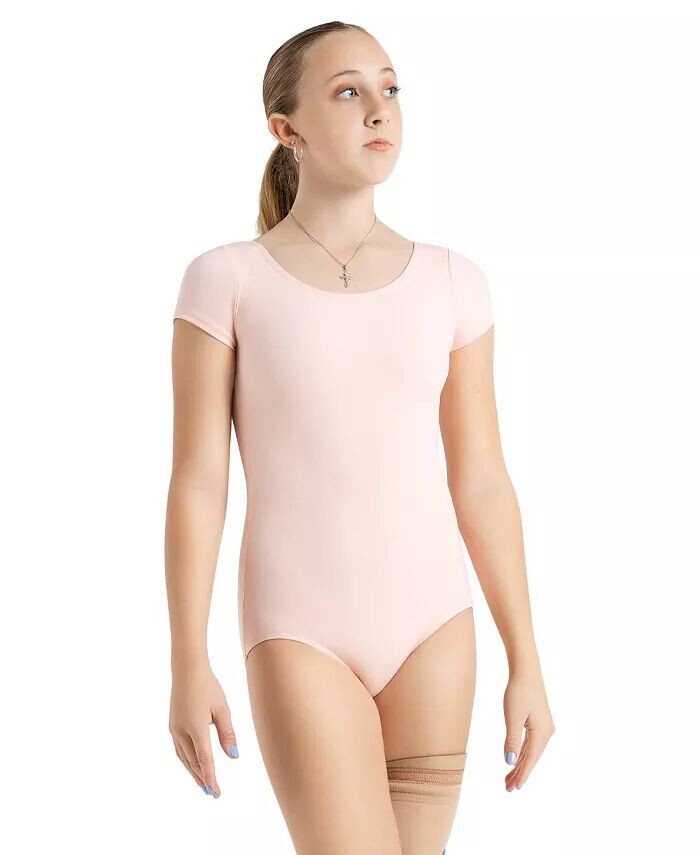 

Базовое женское командное трико с короткими рукавами Capezio, розовый