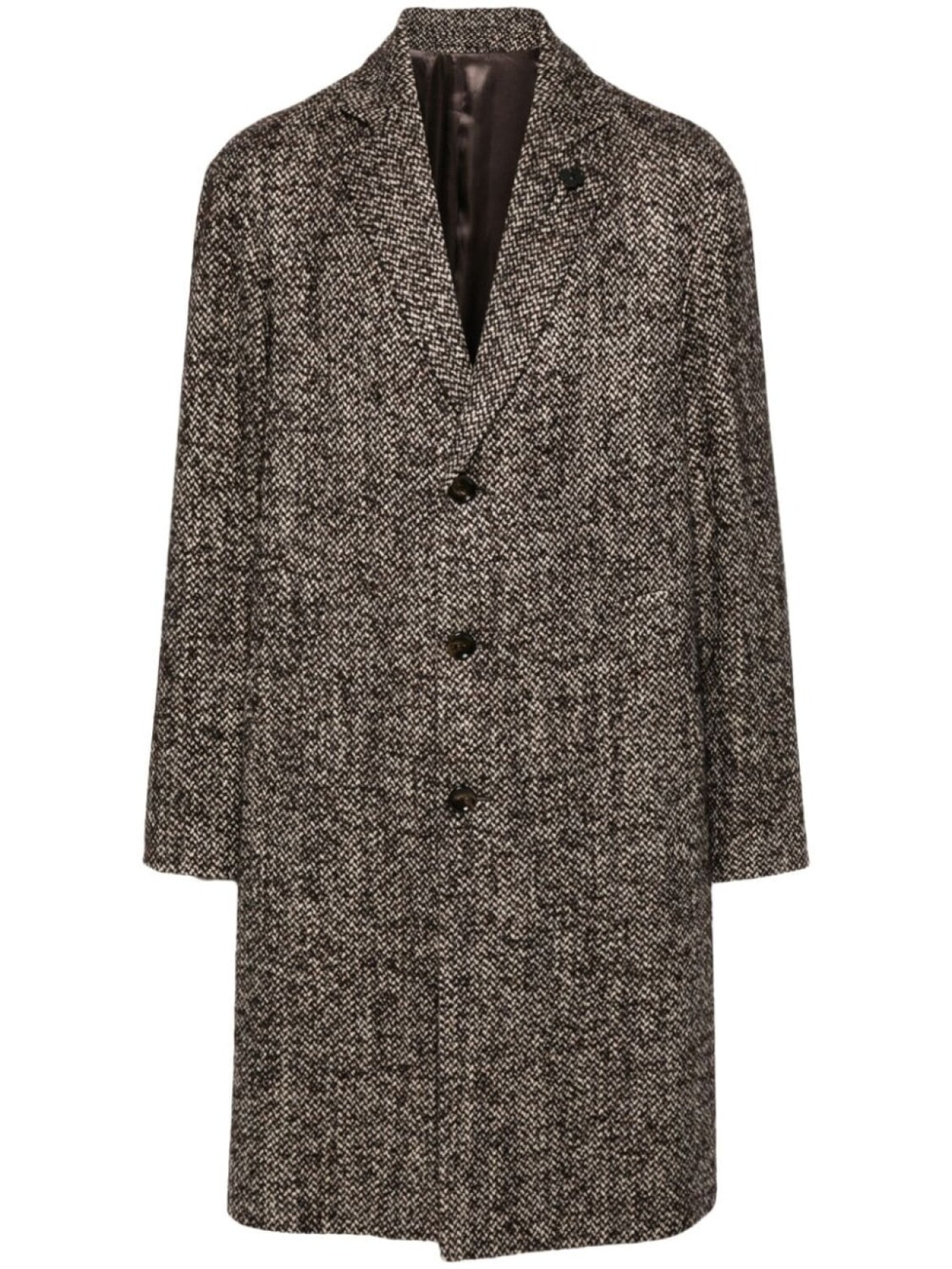 

Lardini однобортное пальто, коричневый