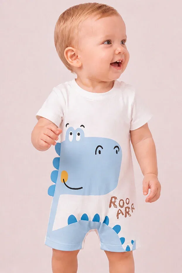 Детский комбинезон с принтом Rocha Baby, Blue — фото 2