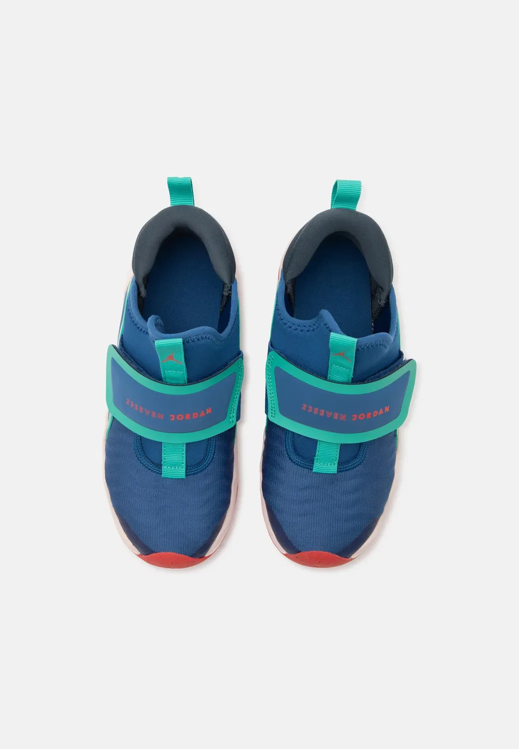 23/7.2 унисекс - кроссовки Jordan, True Blue/Track Red/Blue Fox/Kinetic Green/Chalk — фото 4