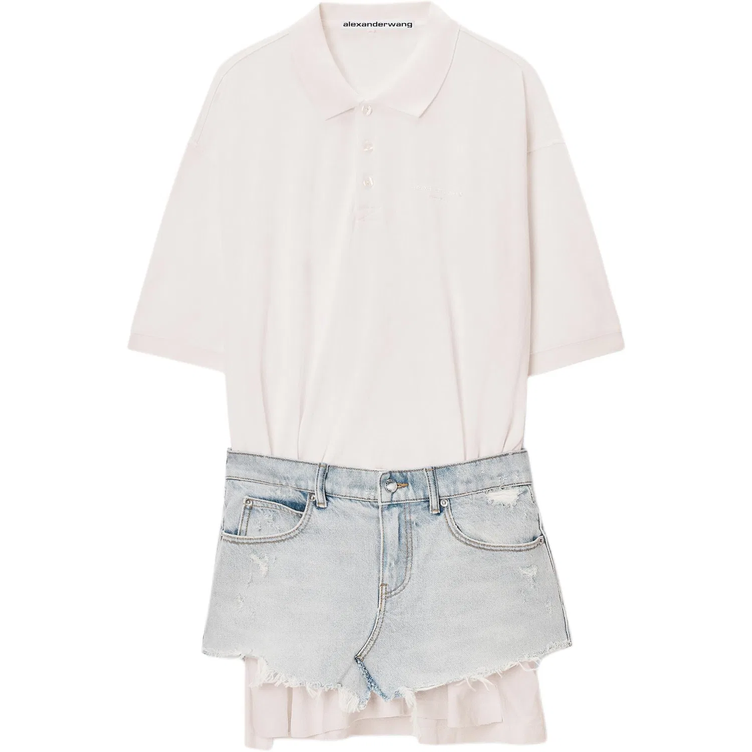 Женское платье с коротким рукавом Alexander Wang, White