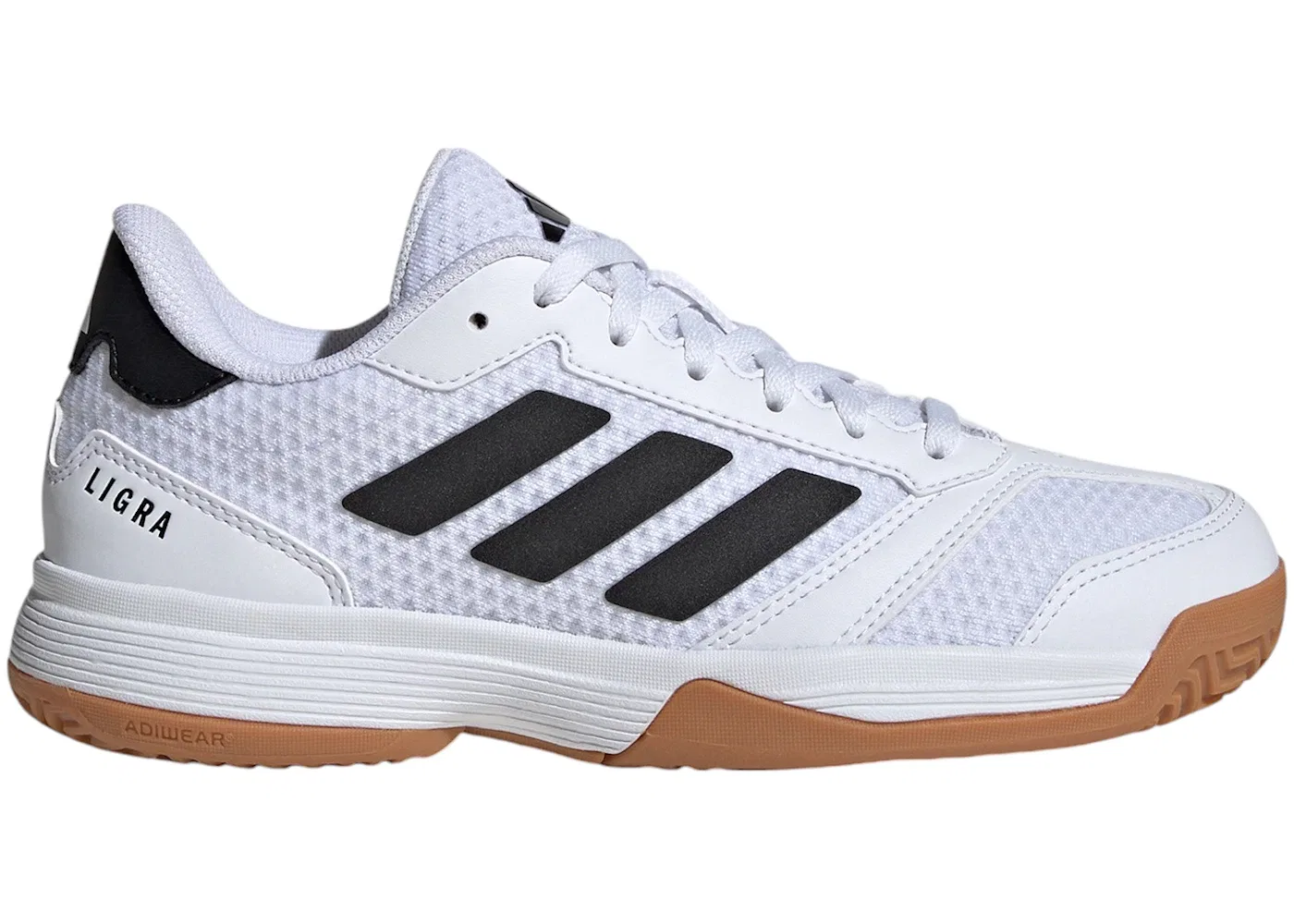Детские кроссовки для зала Ligra 8 Indoor Adidas, Cloud White Core Black Cloud White