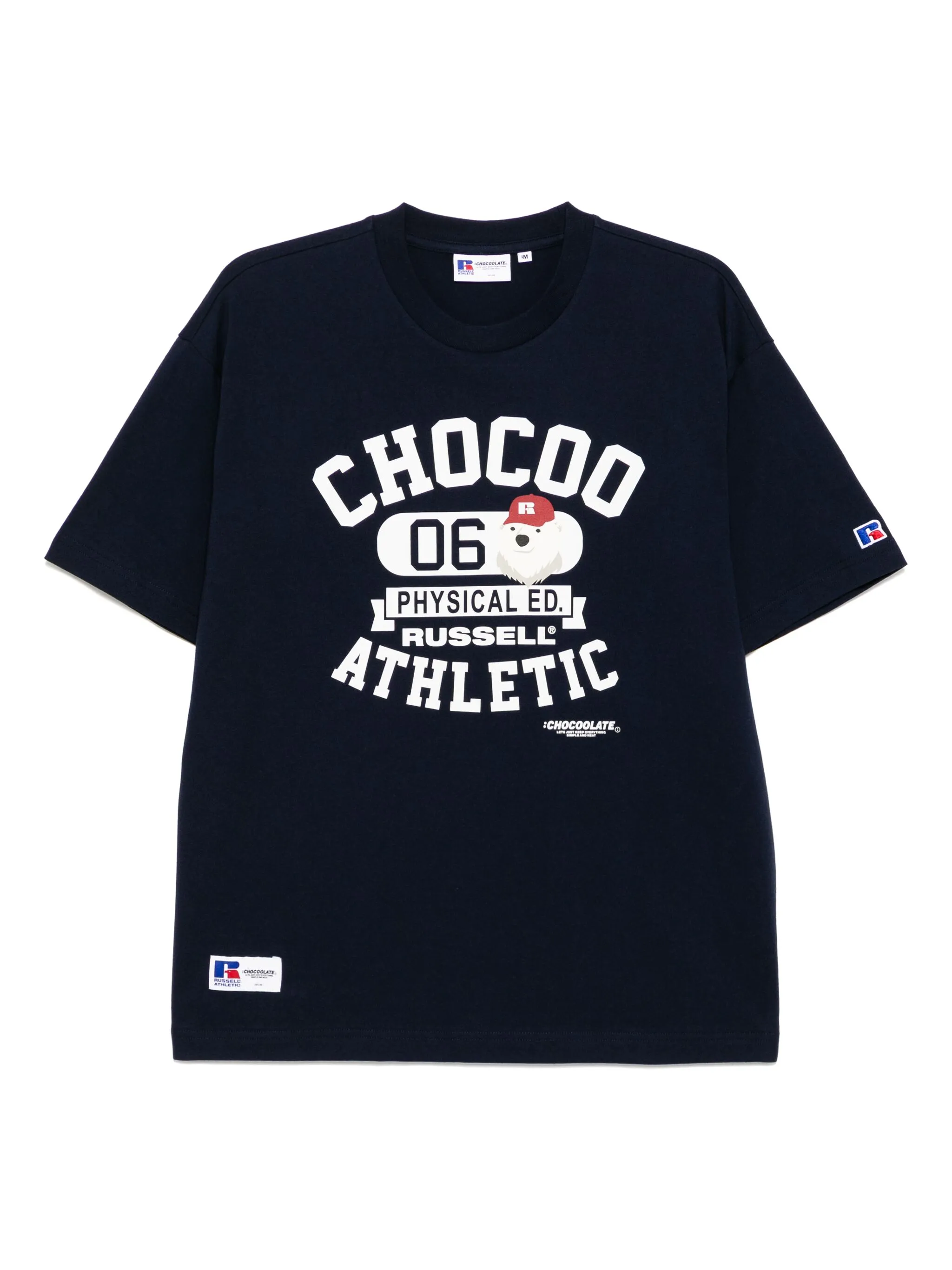 

Футболка с графичным принтом Chocoolate, синий