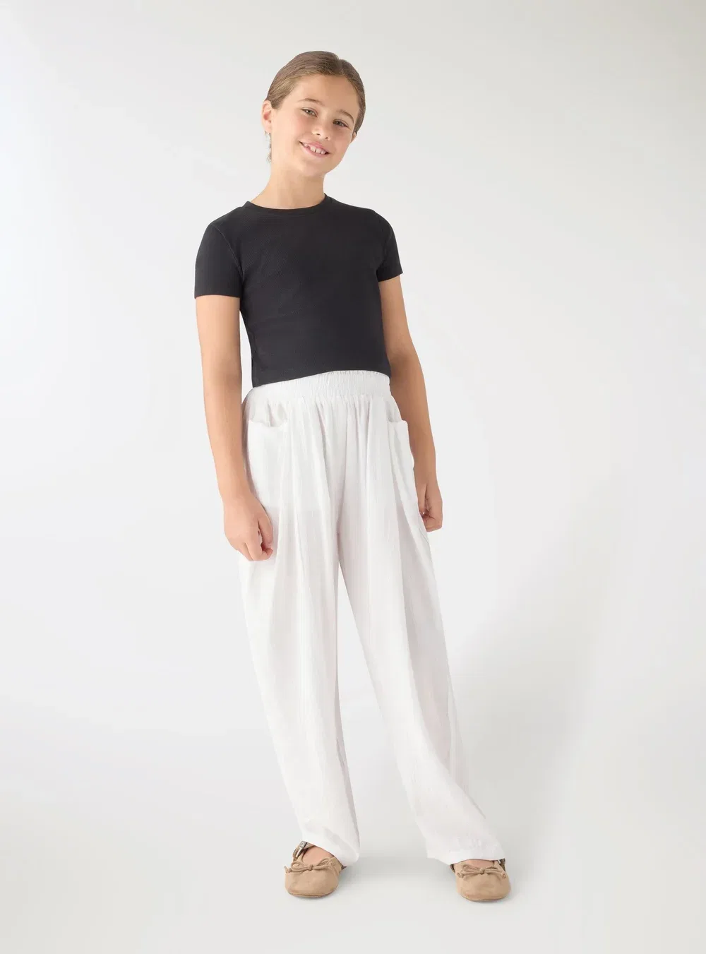 Pantalone Lungo Tinta Unita - брюки Terranova, Bianco Ottico