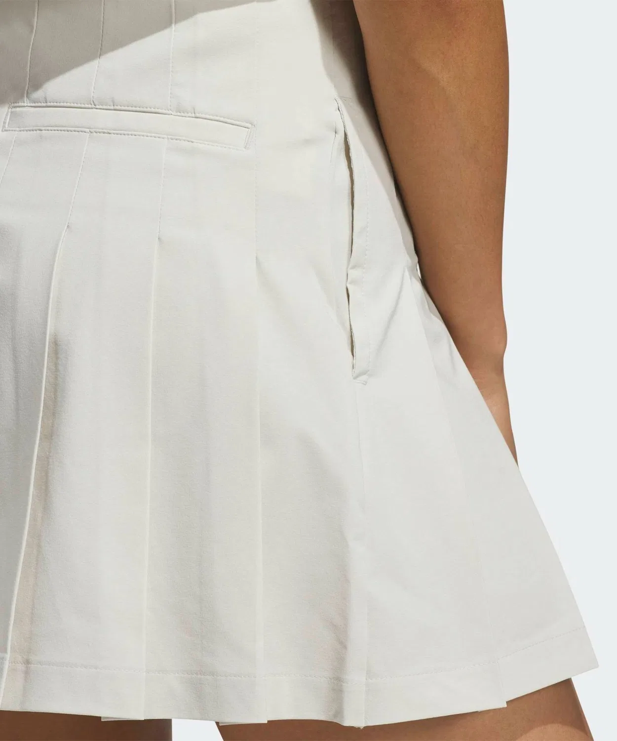 Женская плиссированная юбка для гольфа Adidas Golf, Cream — фото 4