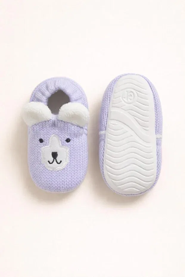 Детские пинетки без каблука с принтом Numix Baby Kids, Blue, Purple — фото 3