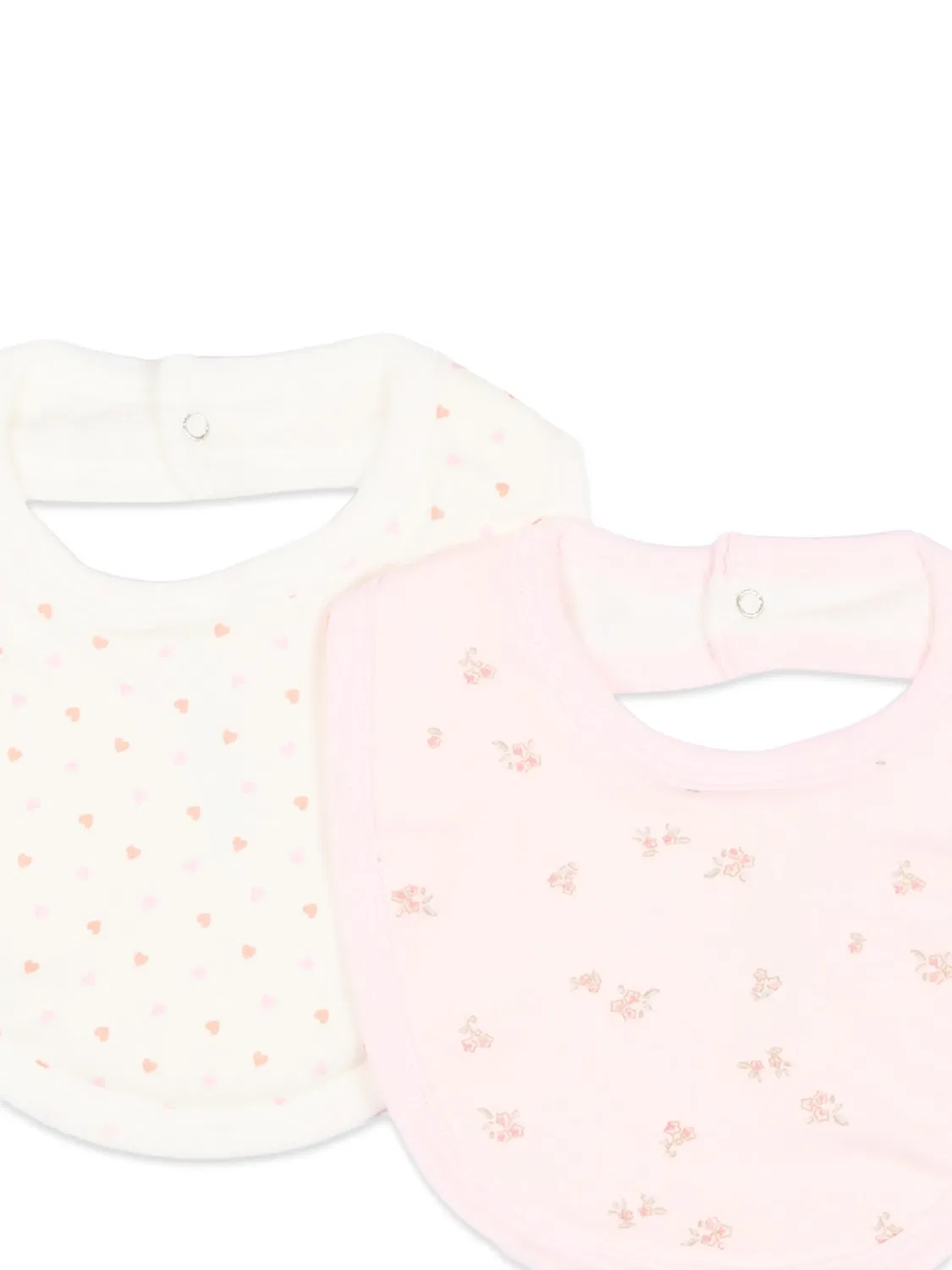 Комплект из двух нагрудников с цветочным принтом Petit Bateau, нейтральные цвета — фото 4