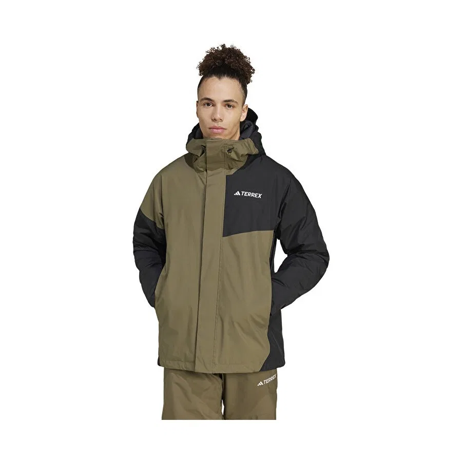Мужская куртка для outdoor с длинным рукавом adidas Mt 2L Insul Jkt, Хаки