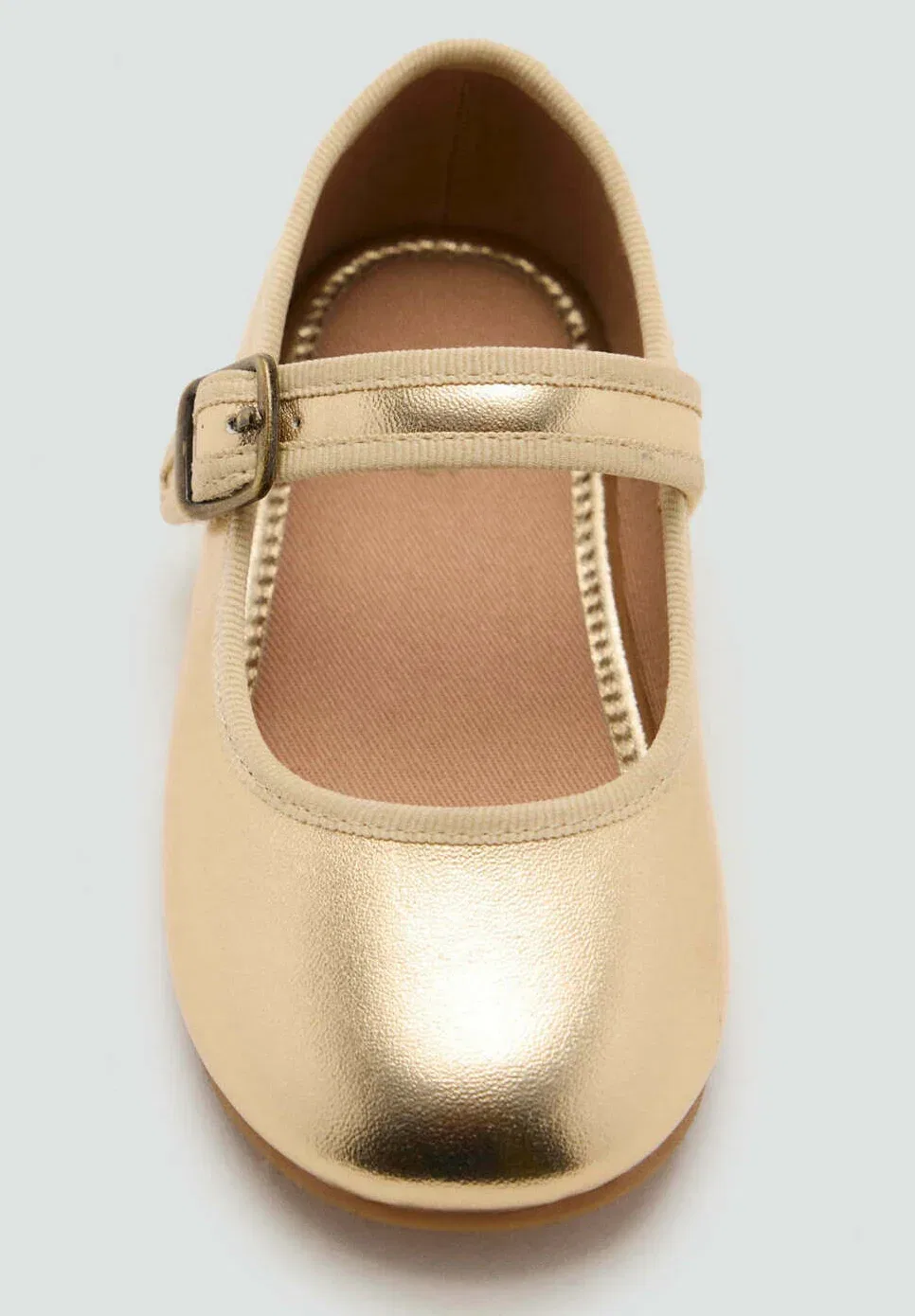 Детская обувь - детские туфли Mango Kids, Gold-Coloured — фото 3