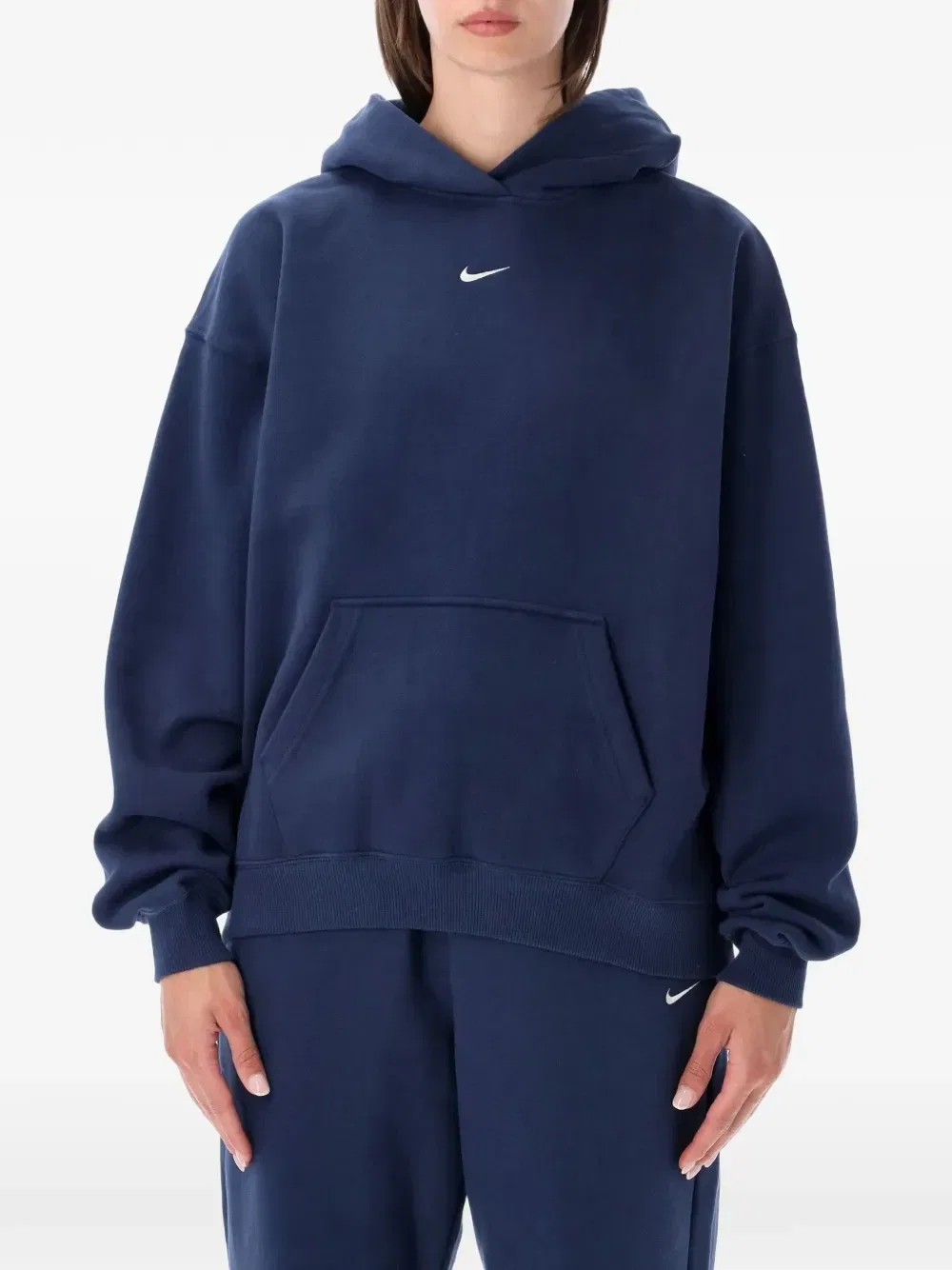 Худи с вышитым логотипом Nike, синий
