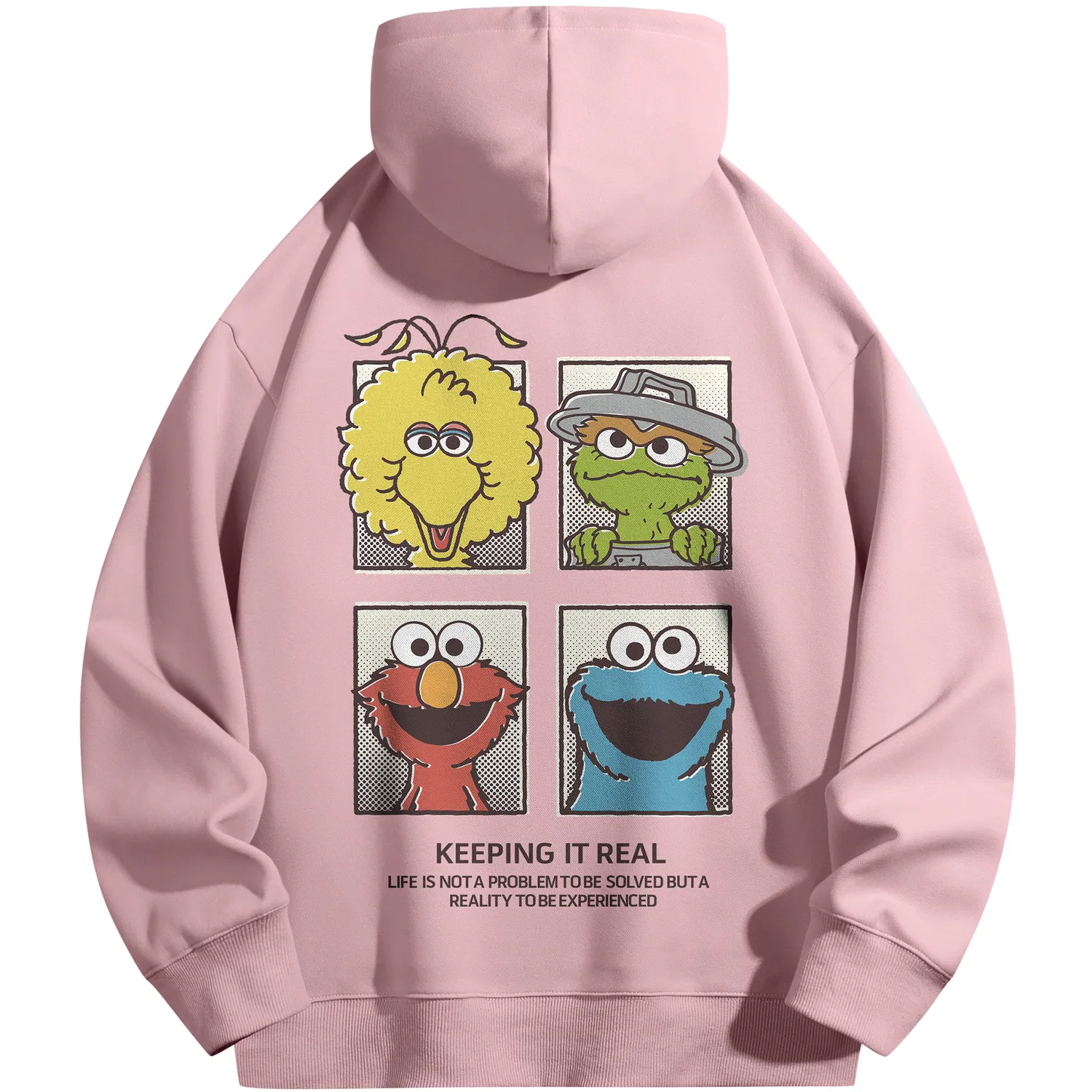 Детский свитшот с капюшоном Sesame Street, Rose Pink