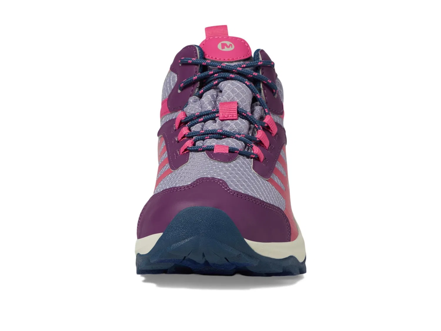 Детские водонепроницаемые ботинки для хайкинга с шнуровкой Moab Speed 2 Mid Waterproof Merrell, Berry Navy — фото 3