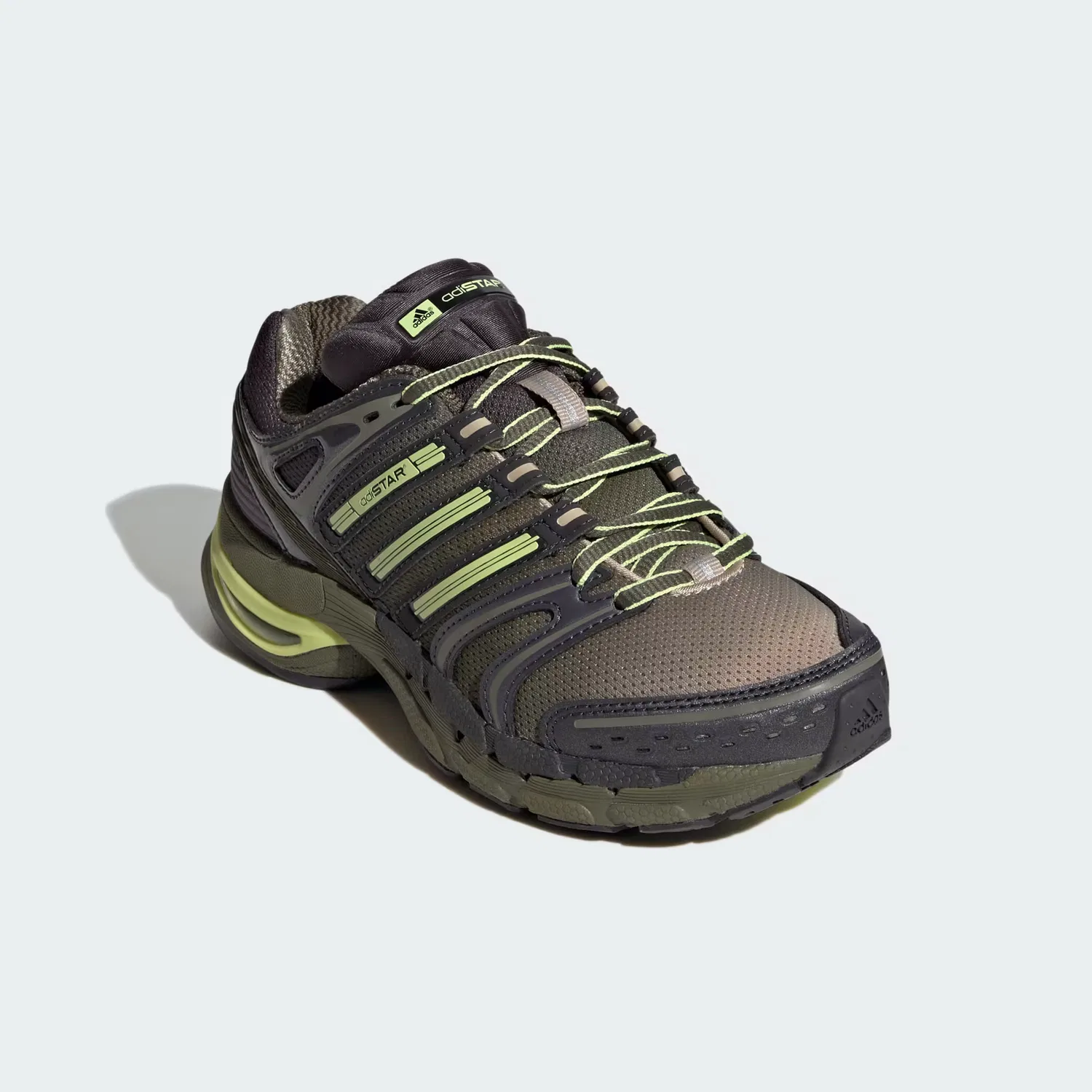 Детские кроссовки с дышащей сеткой Adistar Control 5 Adidas Originals, Stone Khaki/Semi Frozen Yellow/Olive Strata — фото 4