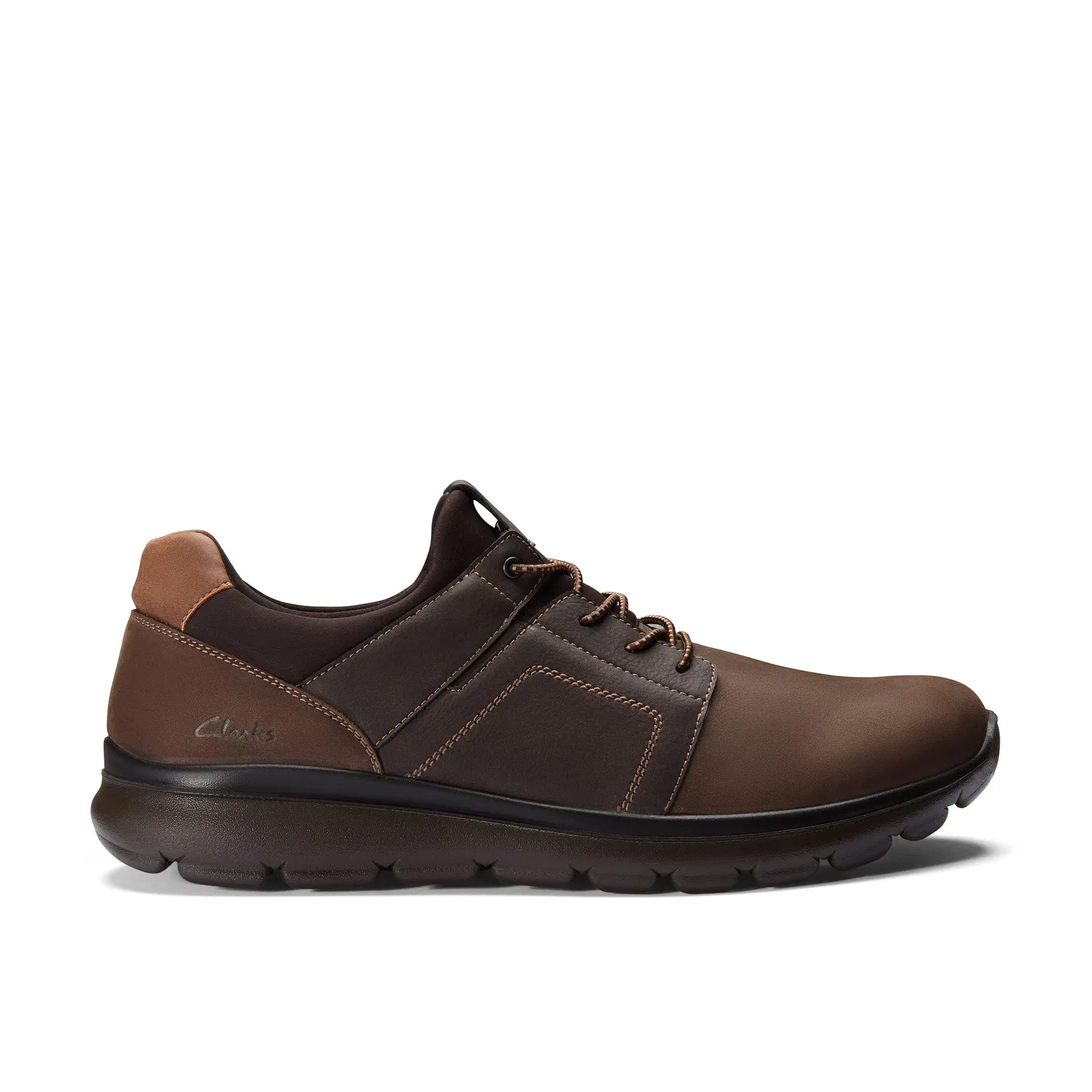 Кроссовки мужские на шнуровке Clarks Siena Easy, коричневый