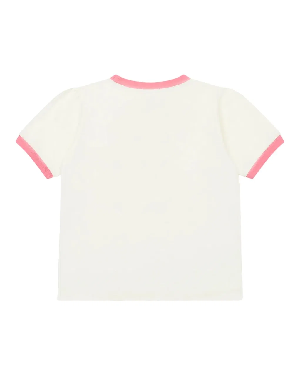 Футболка хлопковая с принтом Kids Milk Printed Cotton T-Shirt Bonton, White — фото 2
