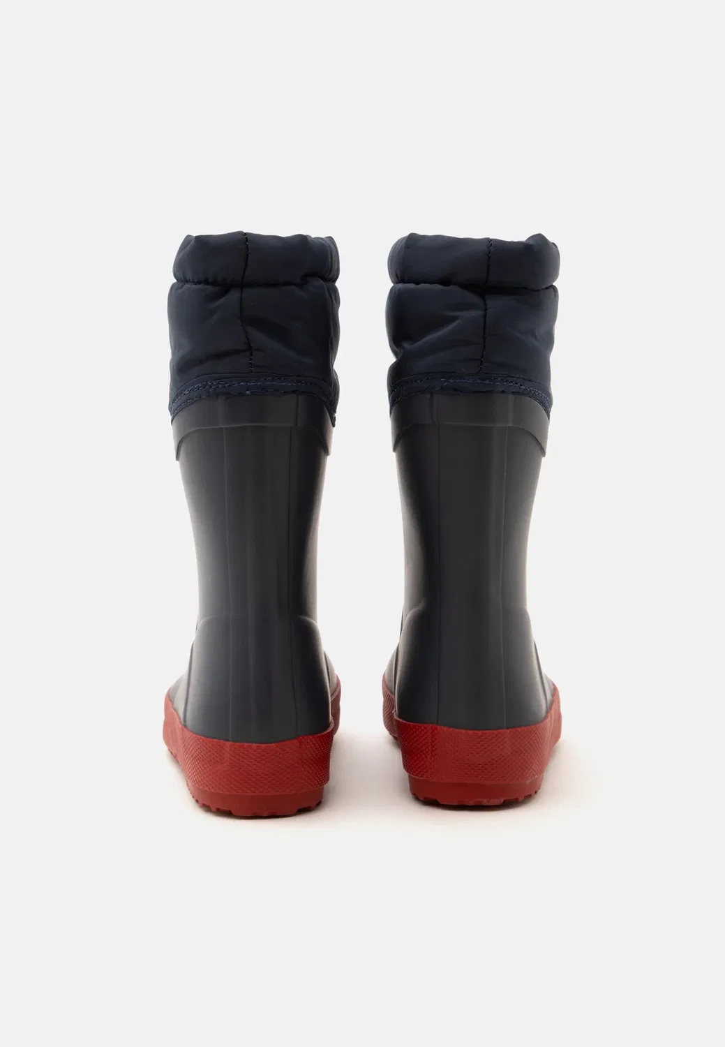 Первые детские утепленные сапоги унисекс - резиновые сапоги Hunter Original, Navy/Military Red — фото 3
