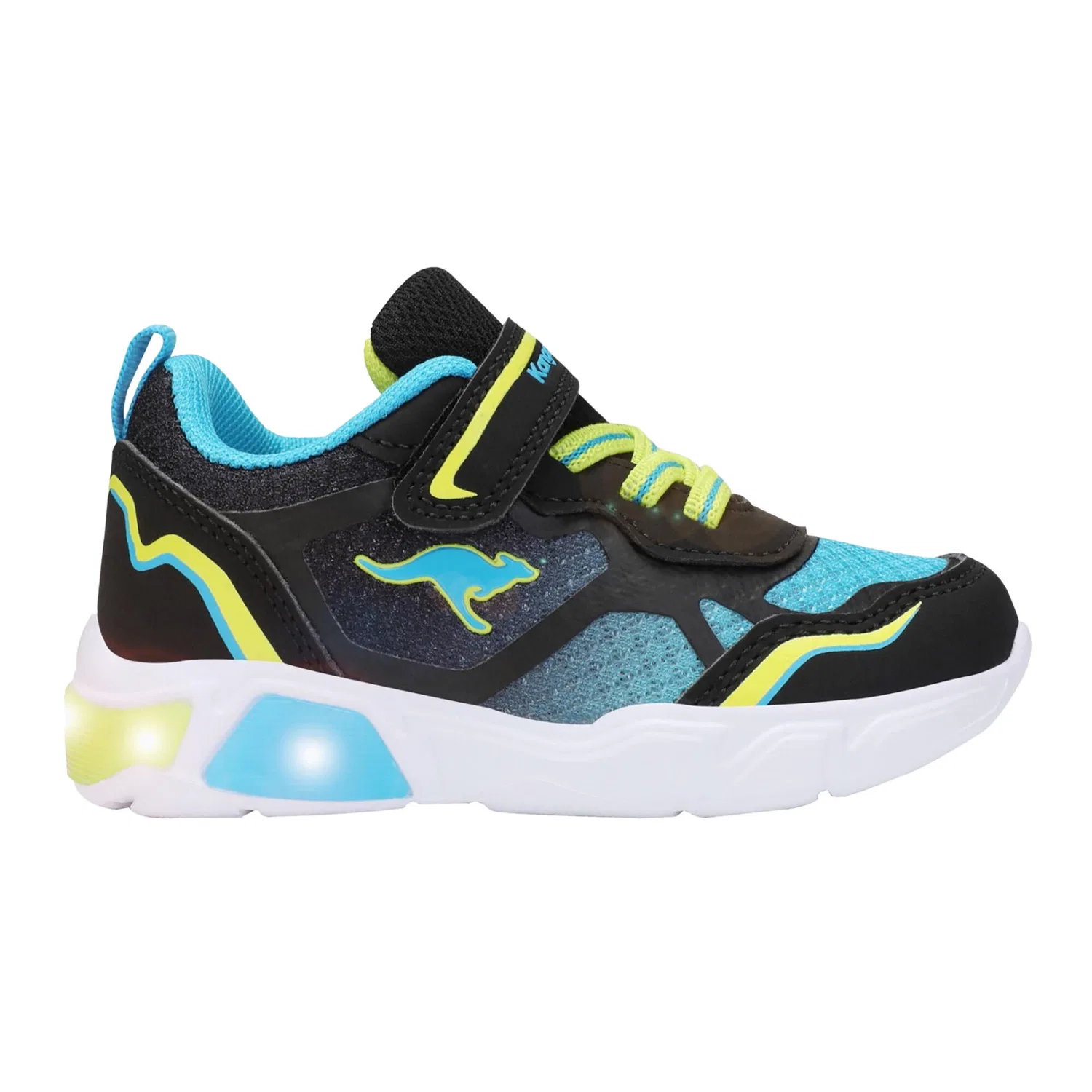Детские кроссовки с липучками K-SLB Lighto EV KangaROOS, Schwarz