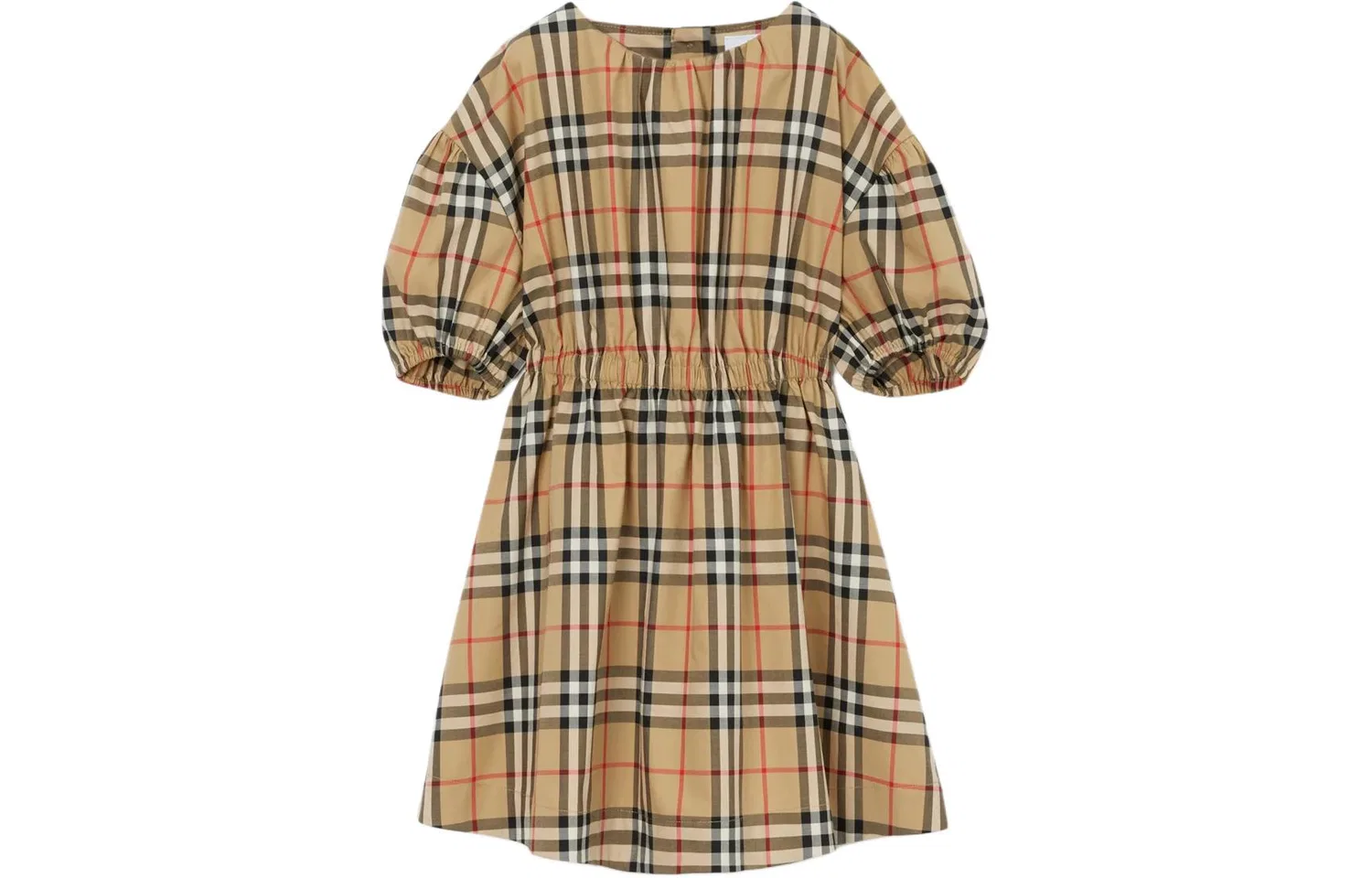 Детское платье для девочек хлопковое Archive Beige Burberry, Archive Beige — фото 3
