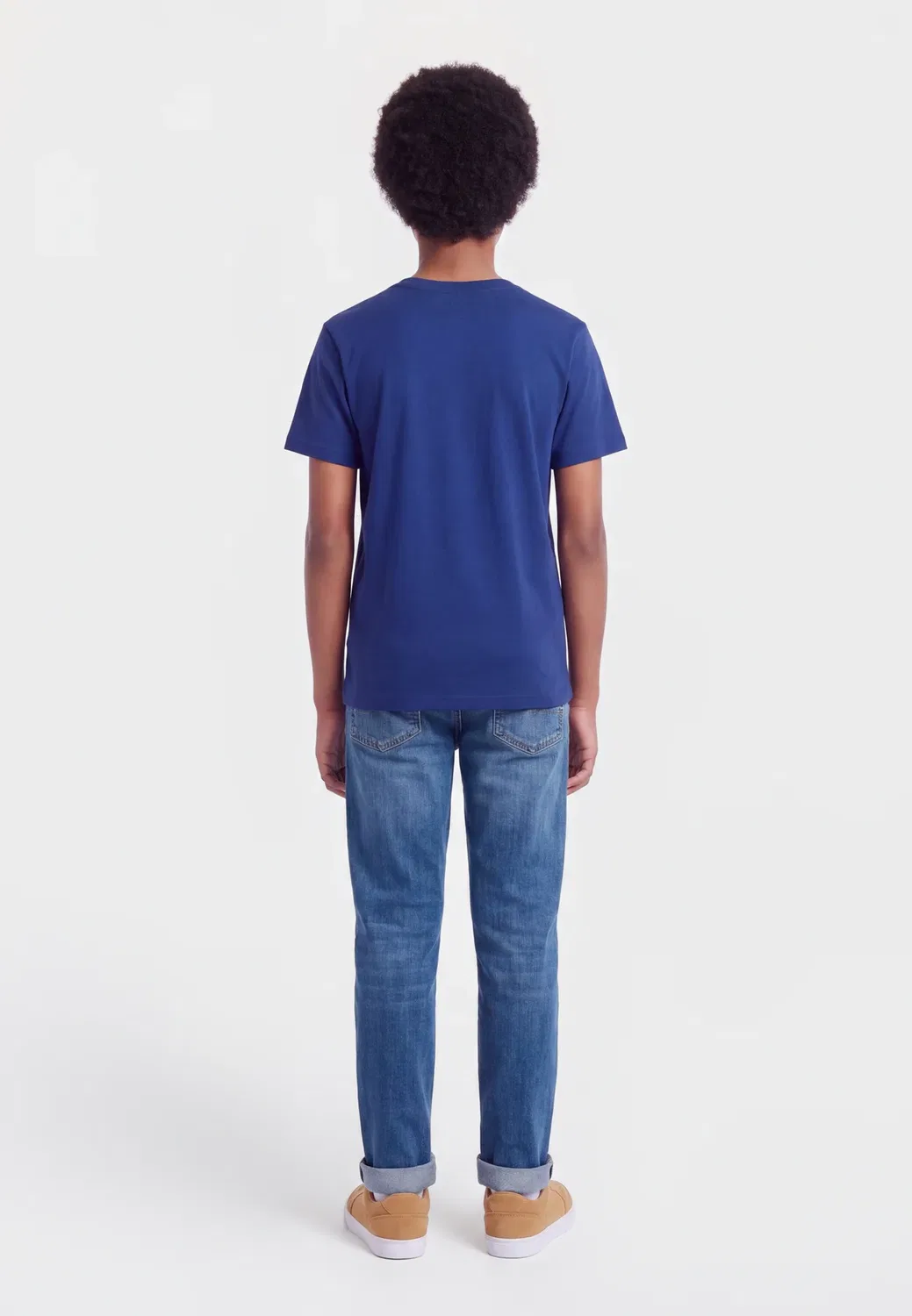 Футболка Teen Evolution Simple Dome Tee унисекс - базовая футболка The North Face, Bold Blue — фото 2