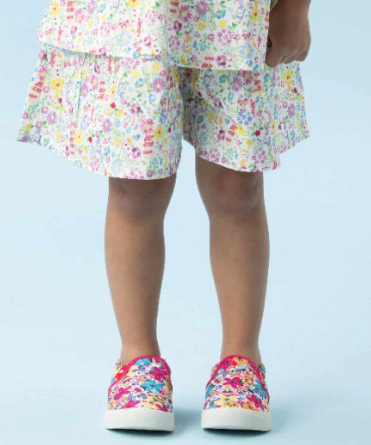 Детские шорты-кюлоты с цветочным принтом ANPANMAN KIDS COLLECTION, Off White