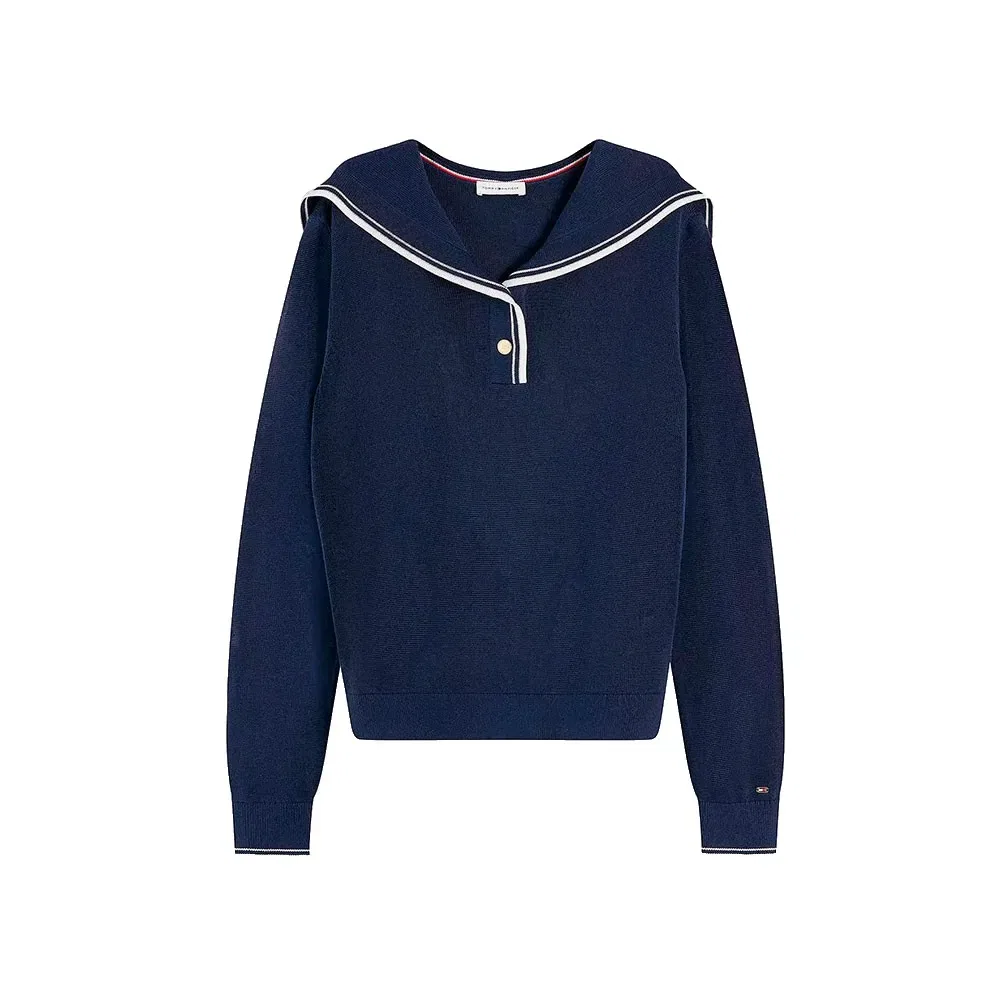 Женский свитер из тенсела с шелком Tommy hilfiger, Blue — фото 3