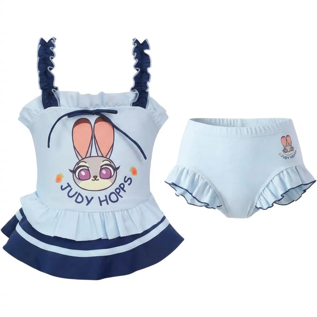Детский комплект для плавания с принтом кролика Disney, Blue Judy Rabbit