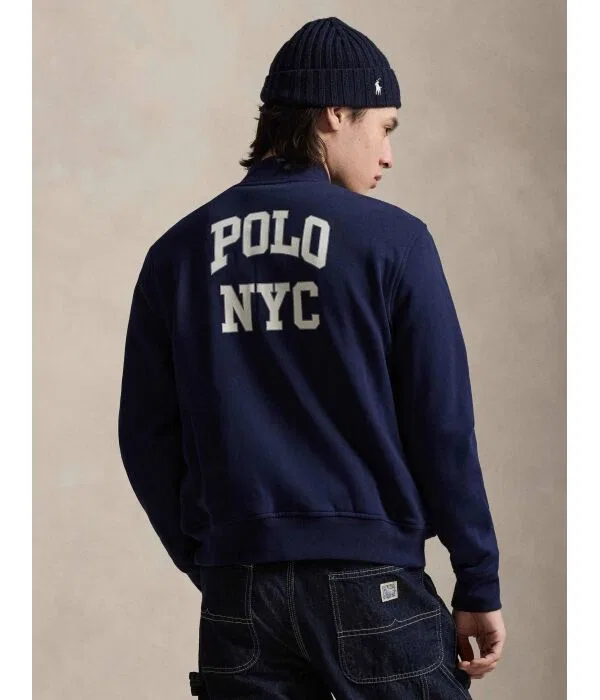 Мужская куртка-бомбер Regular Fit Polo Ralph Lauren, Blu Marino — фото 3