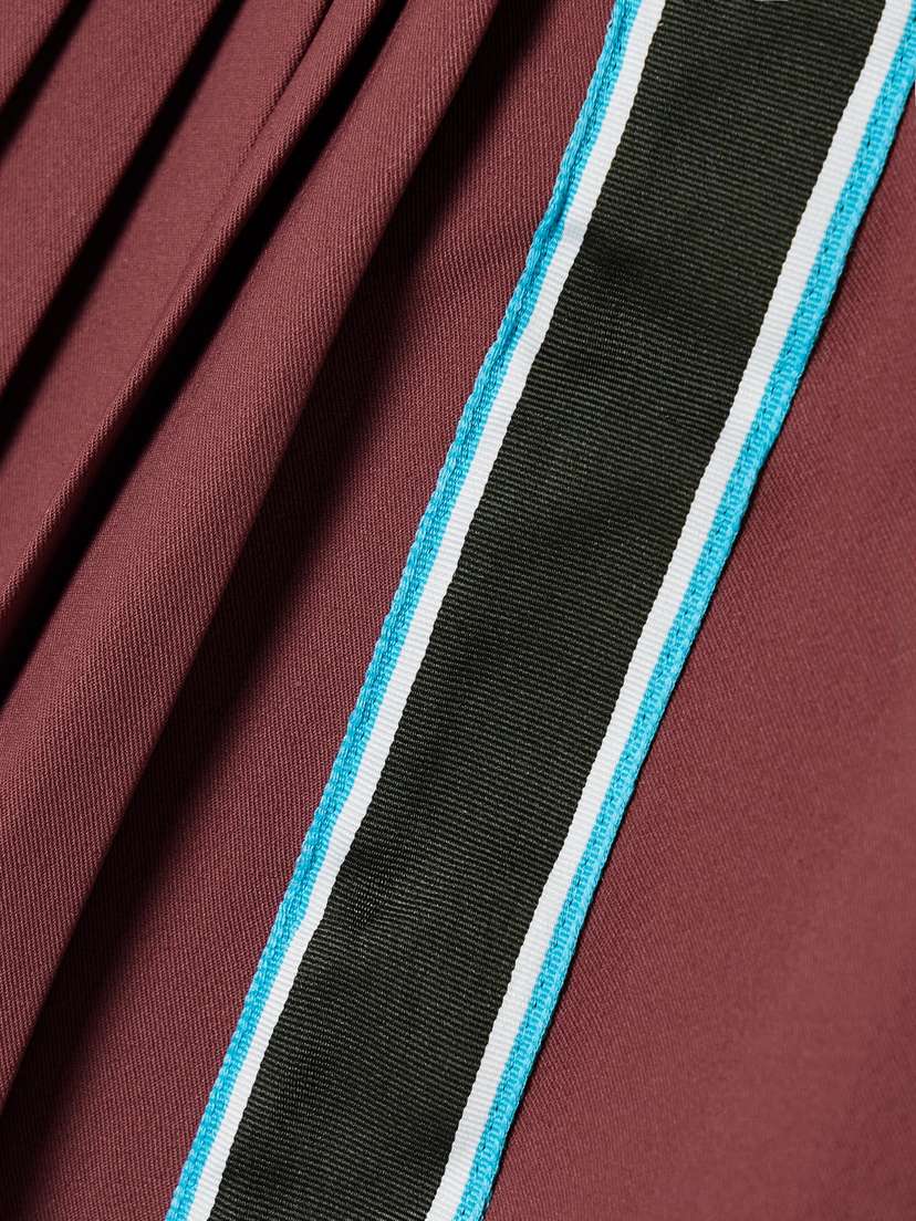 Теннисная юбка Dri-Fit от Nikecourt с отделкой из репсовой ленты Nike, бордовый — фото 4
