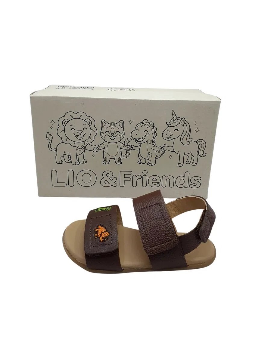 Сандалии 'LIO&friends - Kindersandale - Jungen - Barfußsandale - braun' коричневого цвета — фото 2