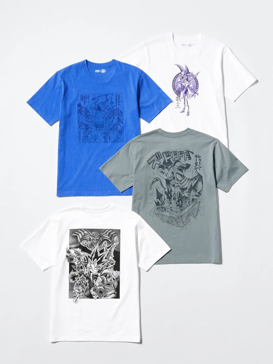 Футболка Uniqlo Manga ut shueisha 100th yu-gi-oh!, с графическим принтом, синий — фото 4