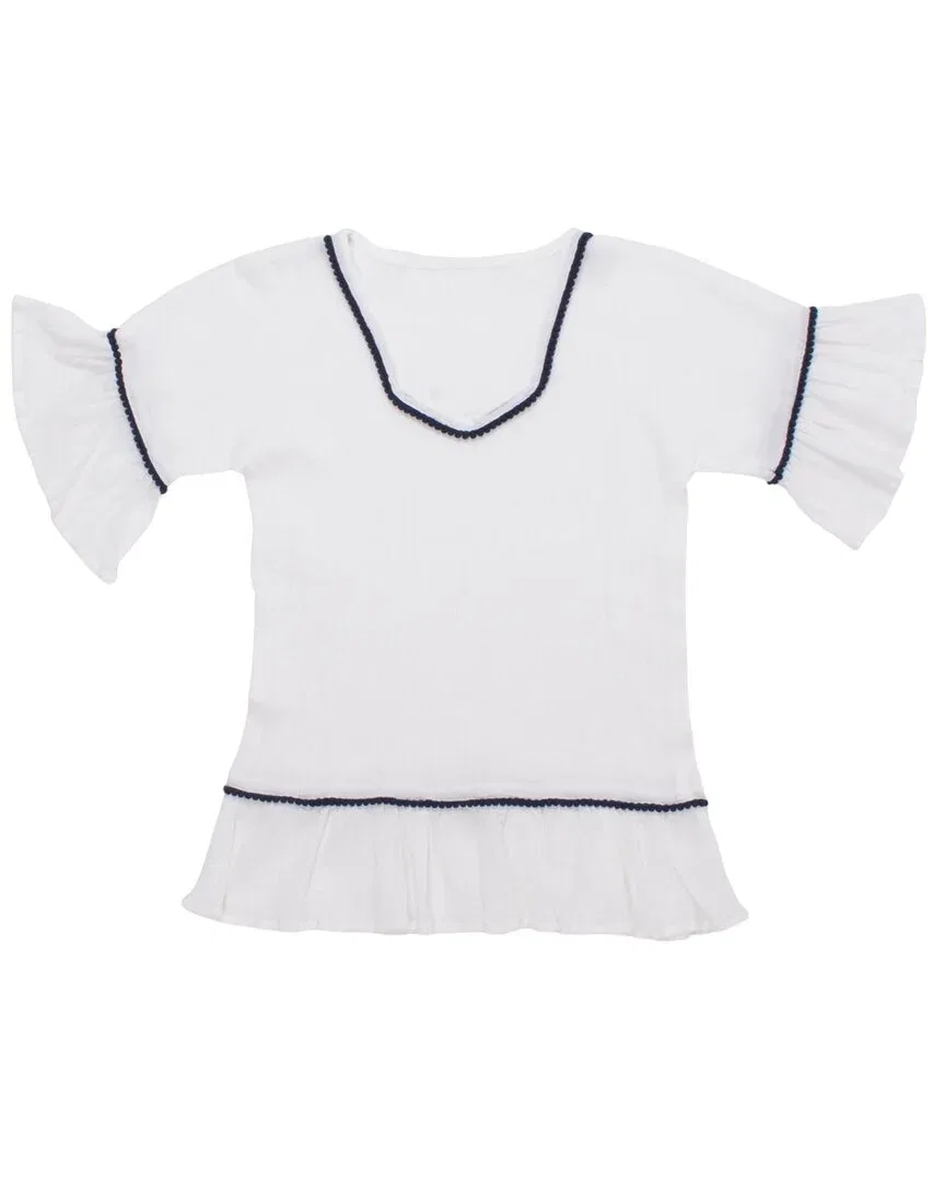 Детская туника-накидка для девочек из марли Shade Critters, White — фото 2