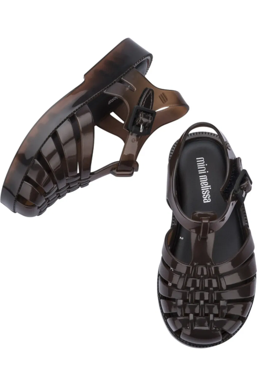 Сандалии для малышей и детей с фруктовым ароматом Possession Mini Melissa, Transparent Brown — фото 3