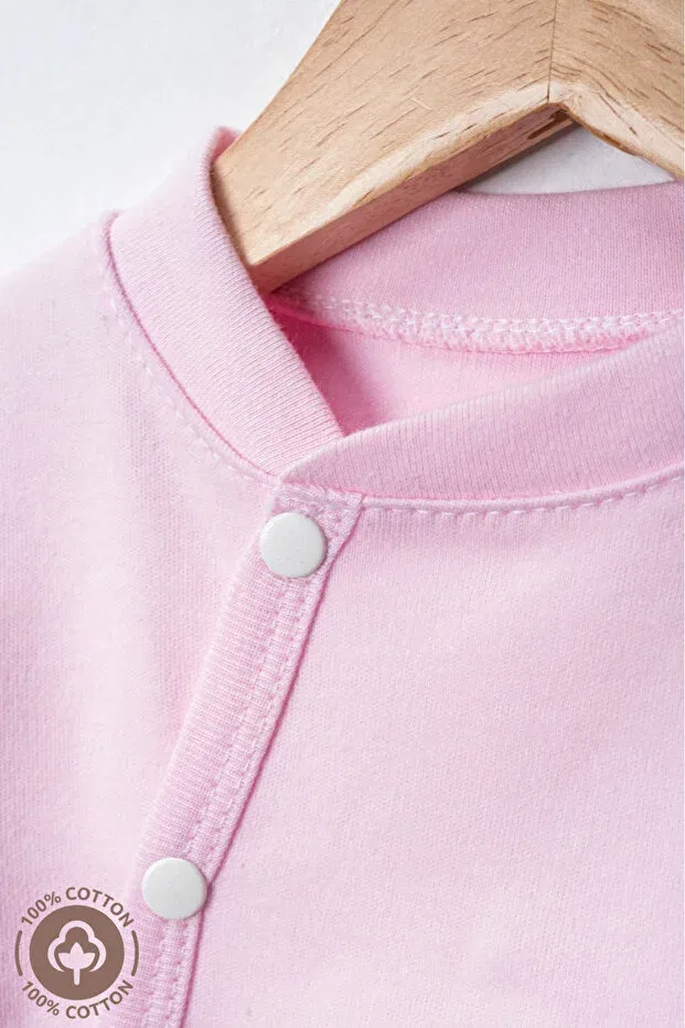 Детское боди-комбинезон с принтом Happy Miniel, Pink — фото 2