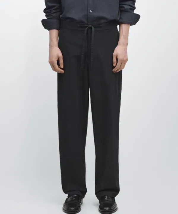 Хлопковые брюки High-Tech Total Look Massimo Dutti