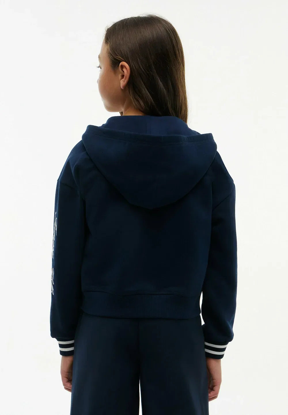 Толстовка Crest Terry свободного кроя на молнии - свитшот на молнии Tommy Hilfiger, Dark Blue — фото 3