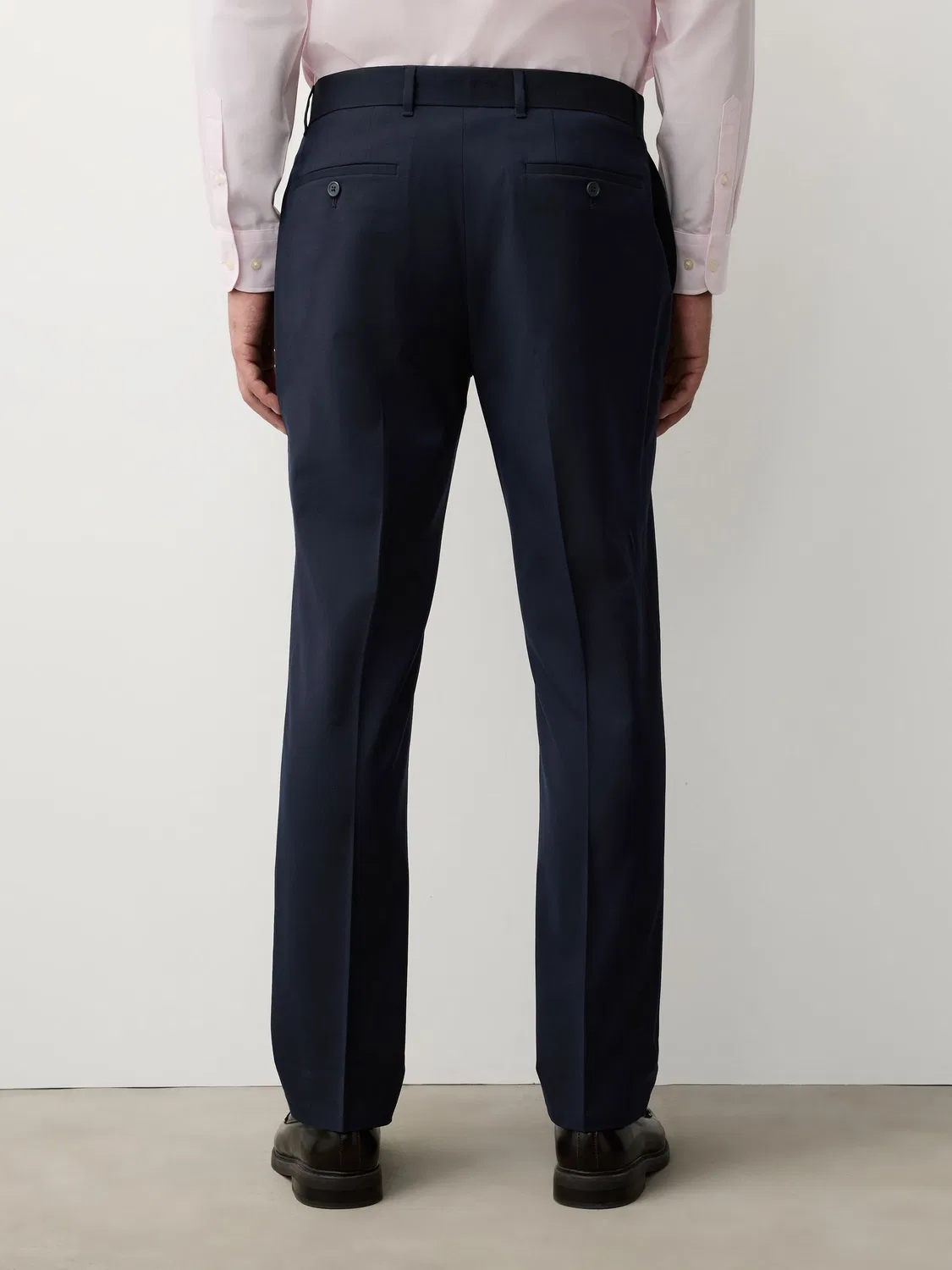 Брюки классические прямые Slim Fit Next, темно-синие — фото 3