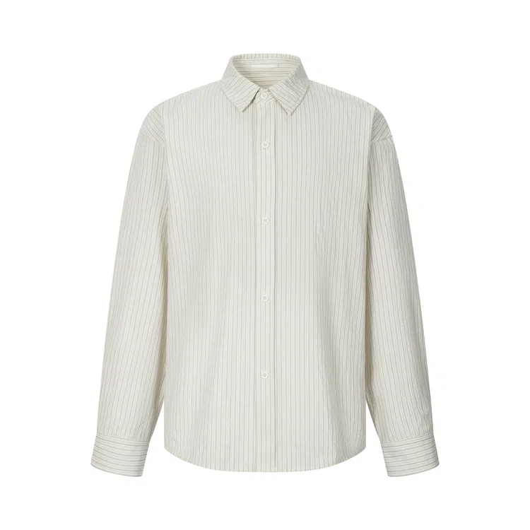 Детская рубашка с длинным рукавом Nice Rice, Gray White Stripes