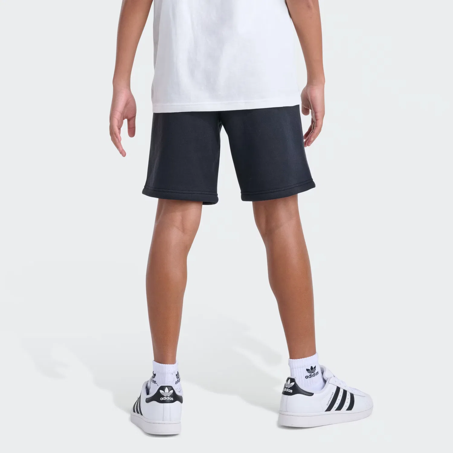 Детские шорты на флисе Essentials Adidas Originals, черный — фото 2