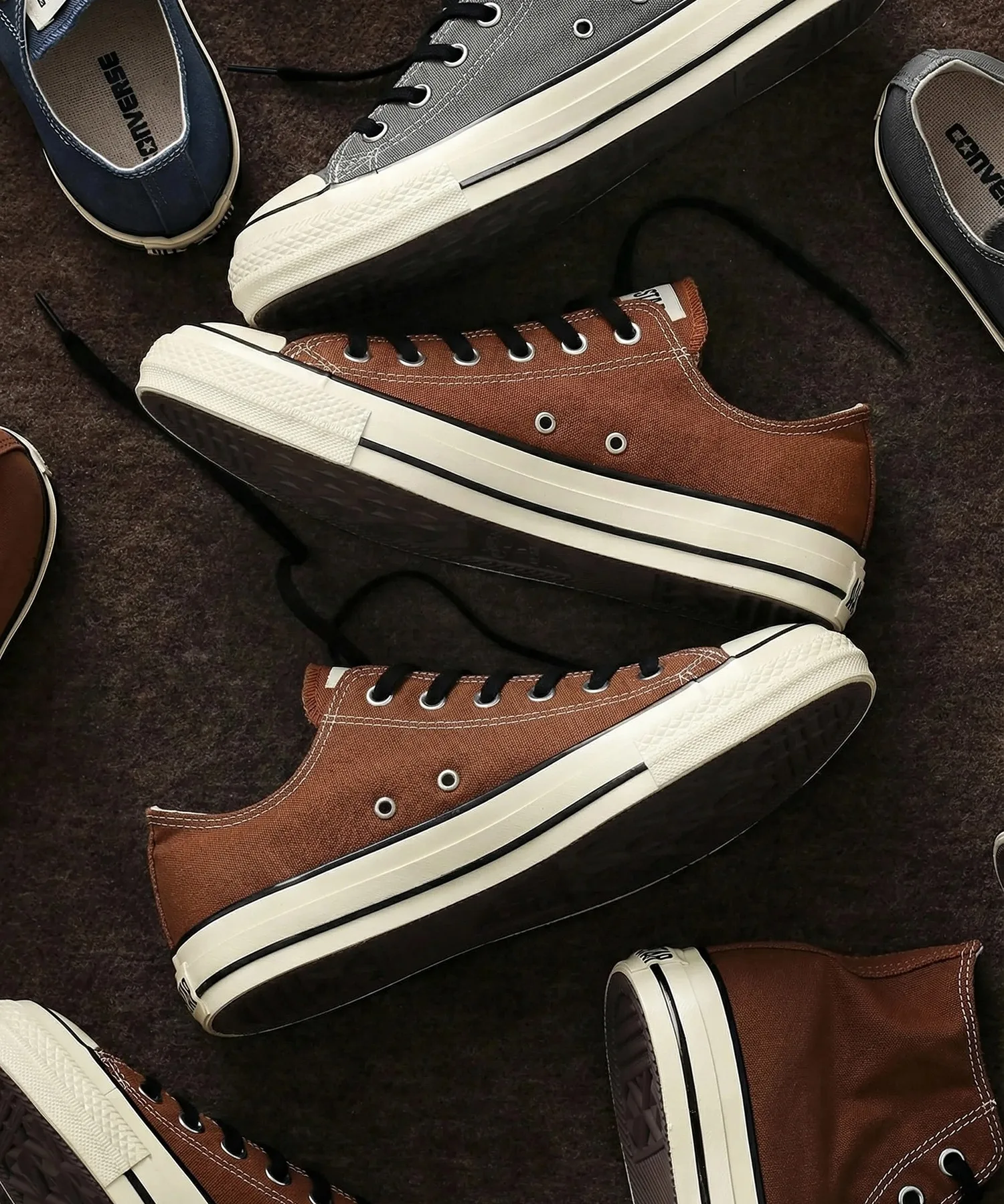 Унисекс кеды CONVERSE ALL STAR AGED CL OX коричневые