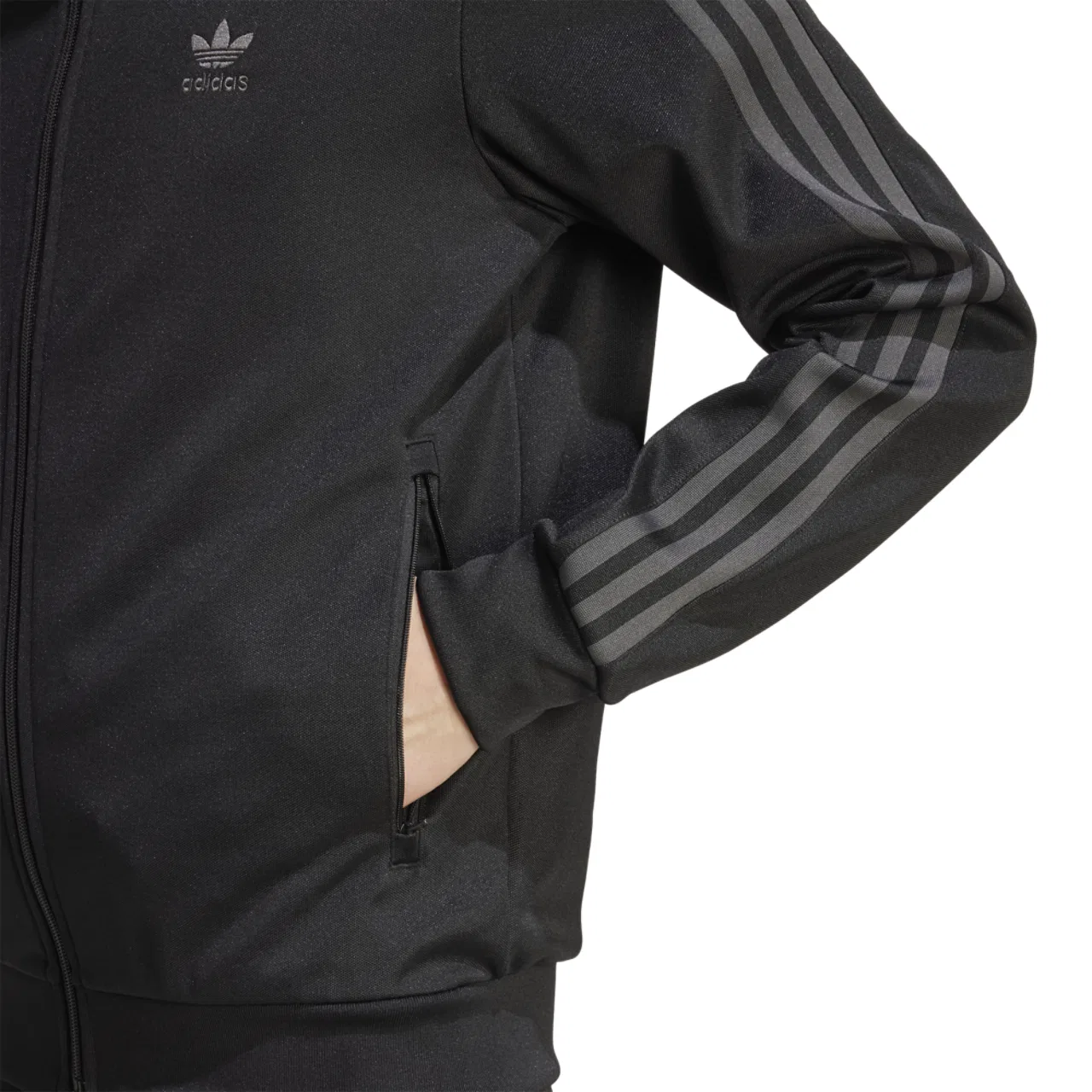 Мужская куртка Beckenbauer Adidas, цвет Grey/Black — фото 3