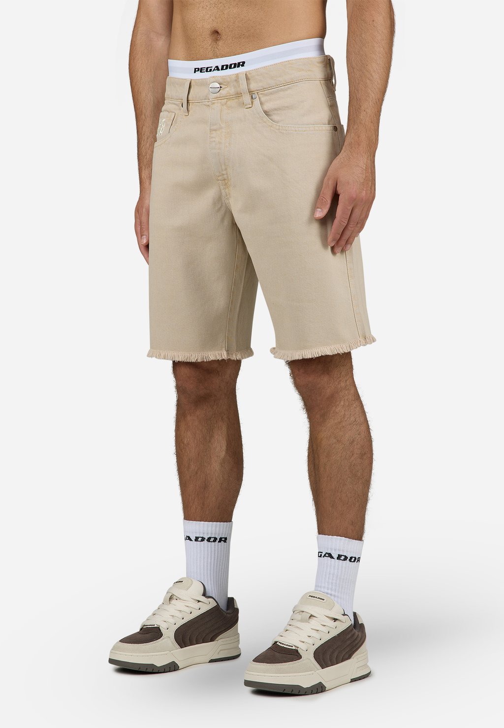 

Джинсовые шорты LEGRA Pegador, цвет Washed Light Beige