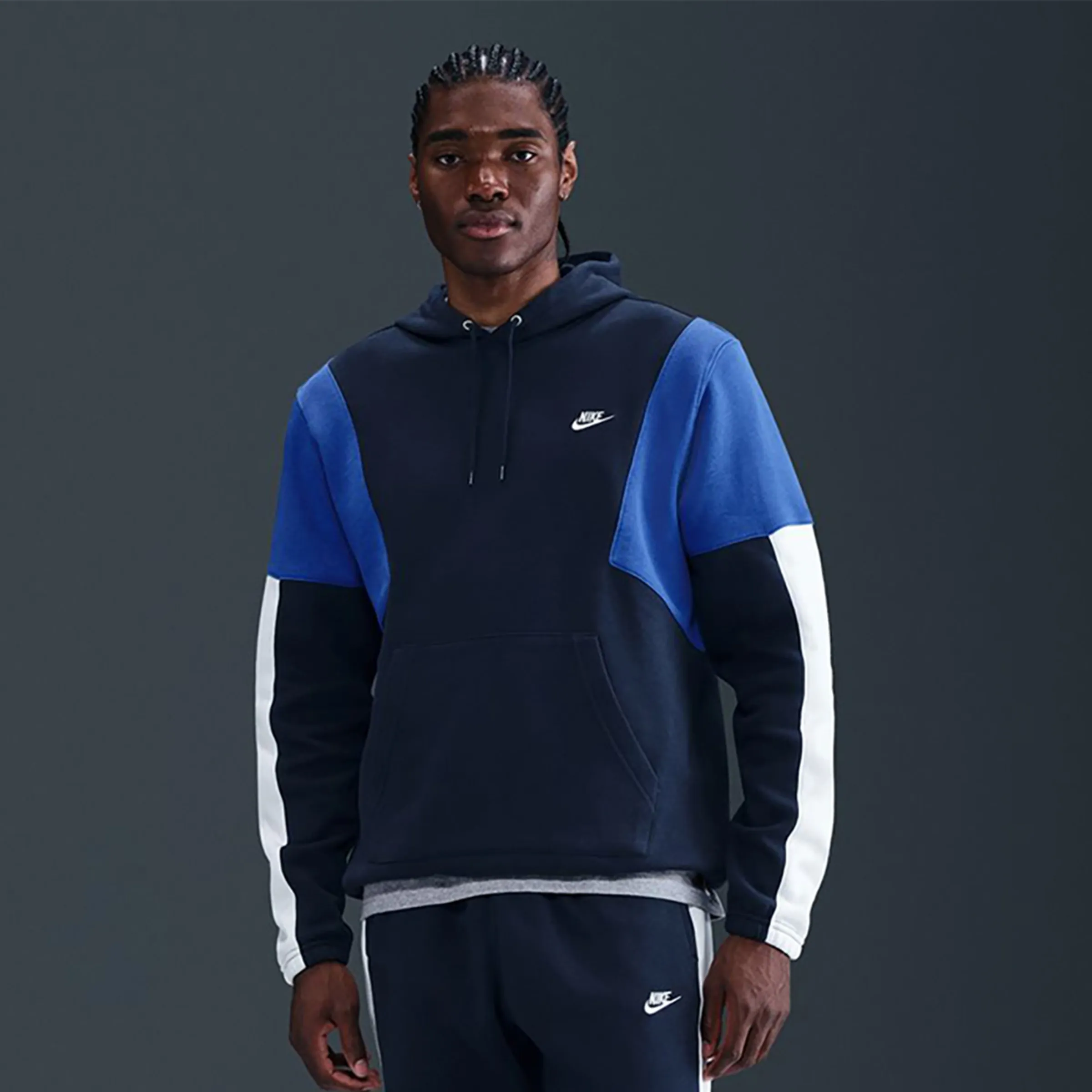 

Мужской спортивный костюм Club Fleece Hded Track Gx Nike, синий