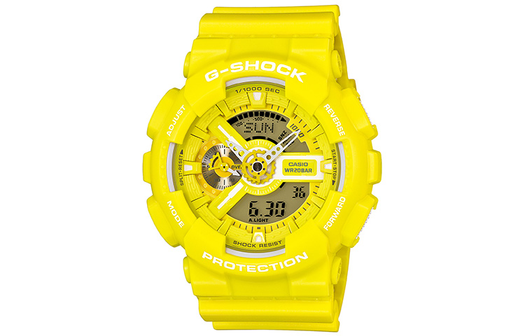 

Женские часы Casio GA-110BC-9A серии Dual Display с жидкокристаллическим и аналоговым дисплеем серого цвета