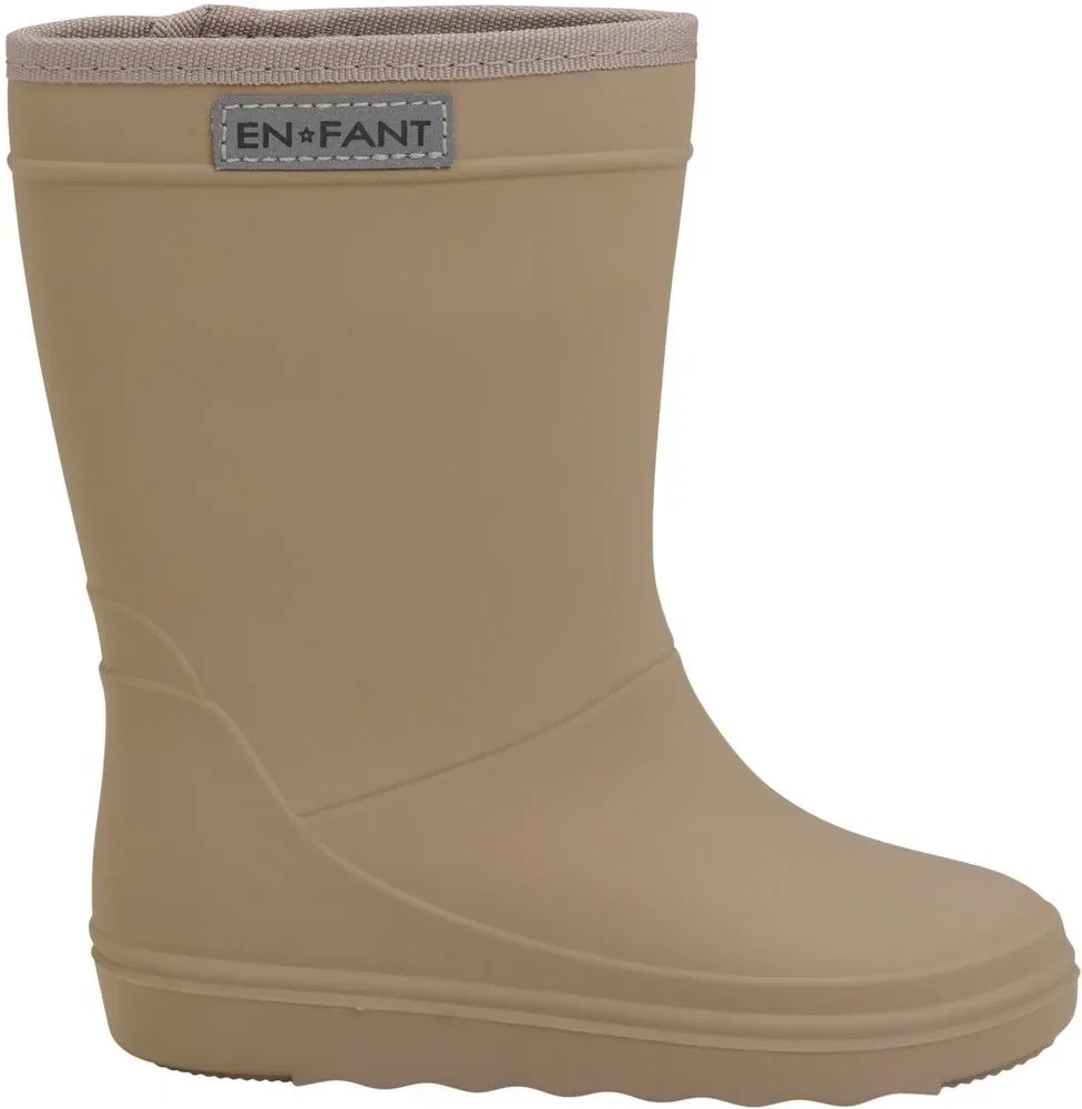 Детские сапоги резиновые Rain Boots Solid En Fant, коричневый — фото 2